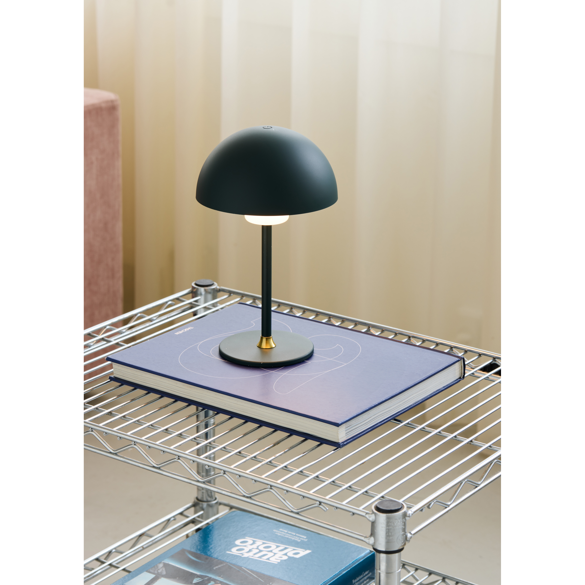 5705639747580 Halo Design Moon Light Mørk Grøn portable bordlampe Lamper,Bordlamper,Trådløse bordlamper 84500012190 747580