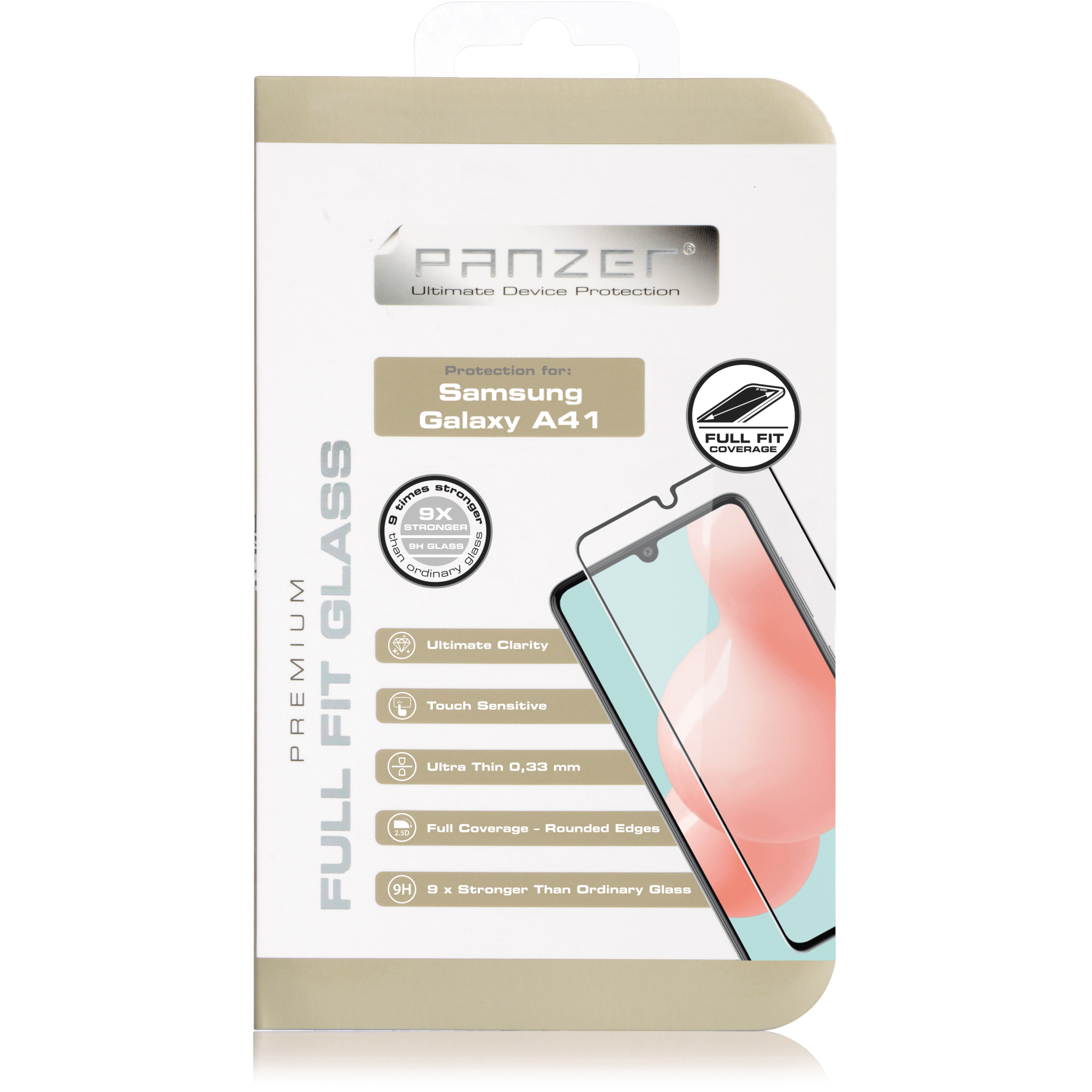 5706470114135 Panzer Samsung Galaxy A41, Full-Fit Glass, Black Telefon & GPS,Tilbehør mobiltelefoner,Skærmbeskyttelse til mobiltelefoner 74600009710 0