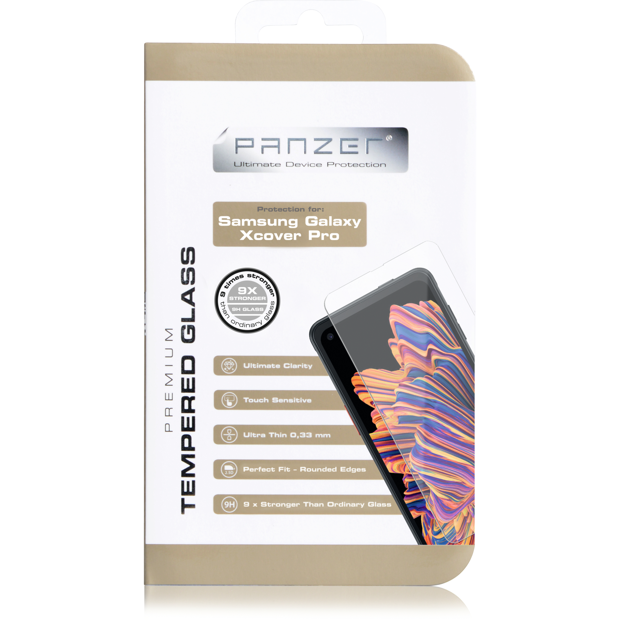 5706470118416 Panzer Samsung Galaxy Xcover Pro, Tempered Glass Telefon & GPS,Tilbehør mobiltelefoner,Skærmbeskyttelse til mobiltelefoner 74600009690 0