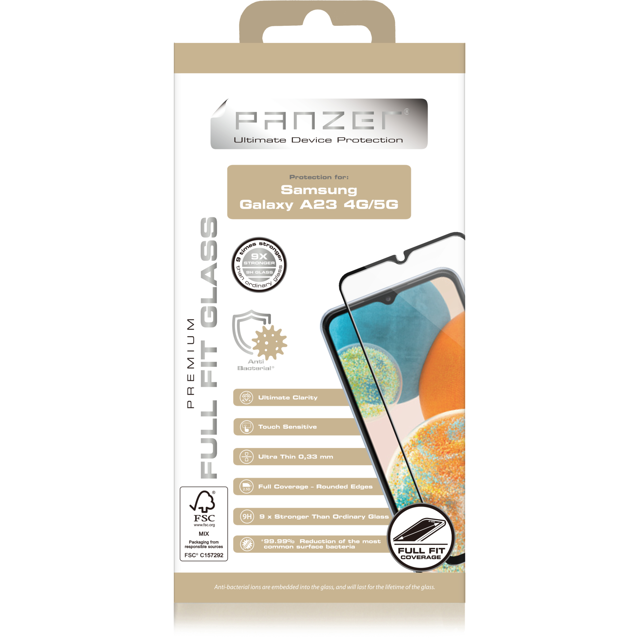 5706470136939 Panzer Samsung Galaxy A23 4G/5G Full Fit Glass Black Telefon & GPS,Tilbehør mobiltelefoner,Skærmbeskyttelse til mobiltelefoner 74600009470 0