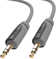 5706808006248 Sinox 3,5 mm Minijack kabler - 0,5 m, Grå/Sort TV & HIFI,Lyd,Tilbehør lyd 22900001700 SXA3300