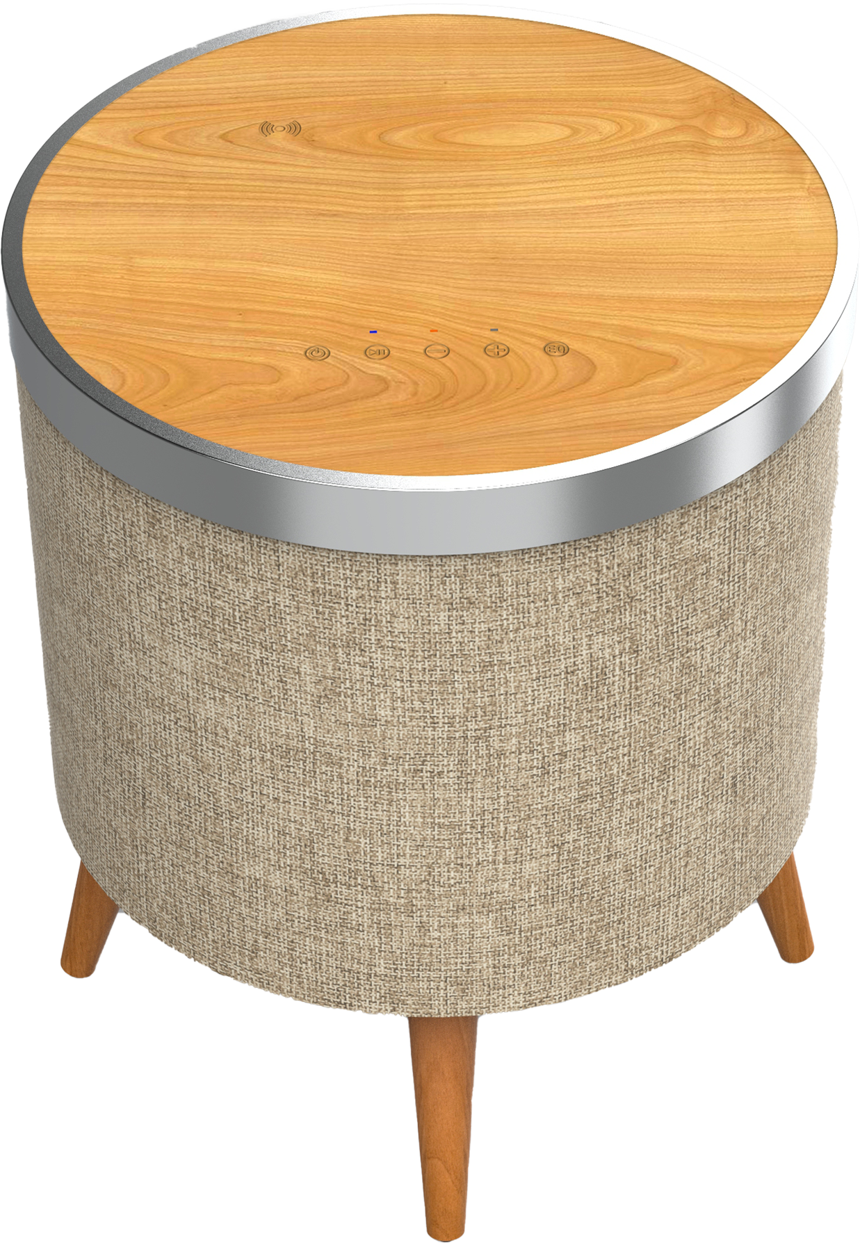 5706808028318 Sinox Bluetooth-højttaler og bord i lyst træ (SXBT3500) - Bl TV & HIFI,Trådløs lyd,Bluetooth højttalere 22900002540 SXBT3500