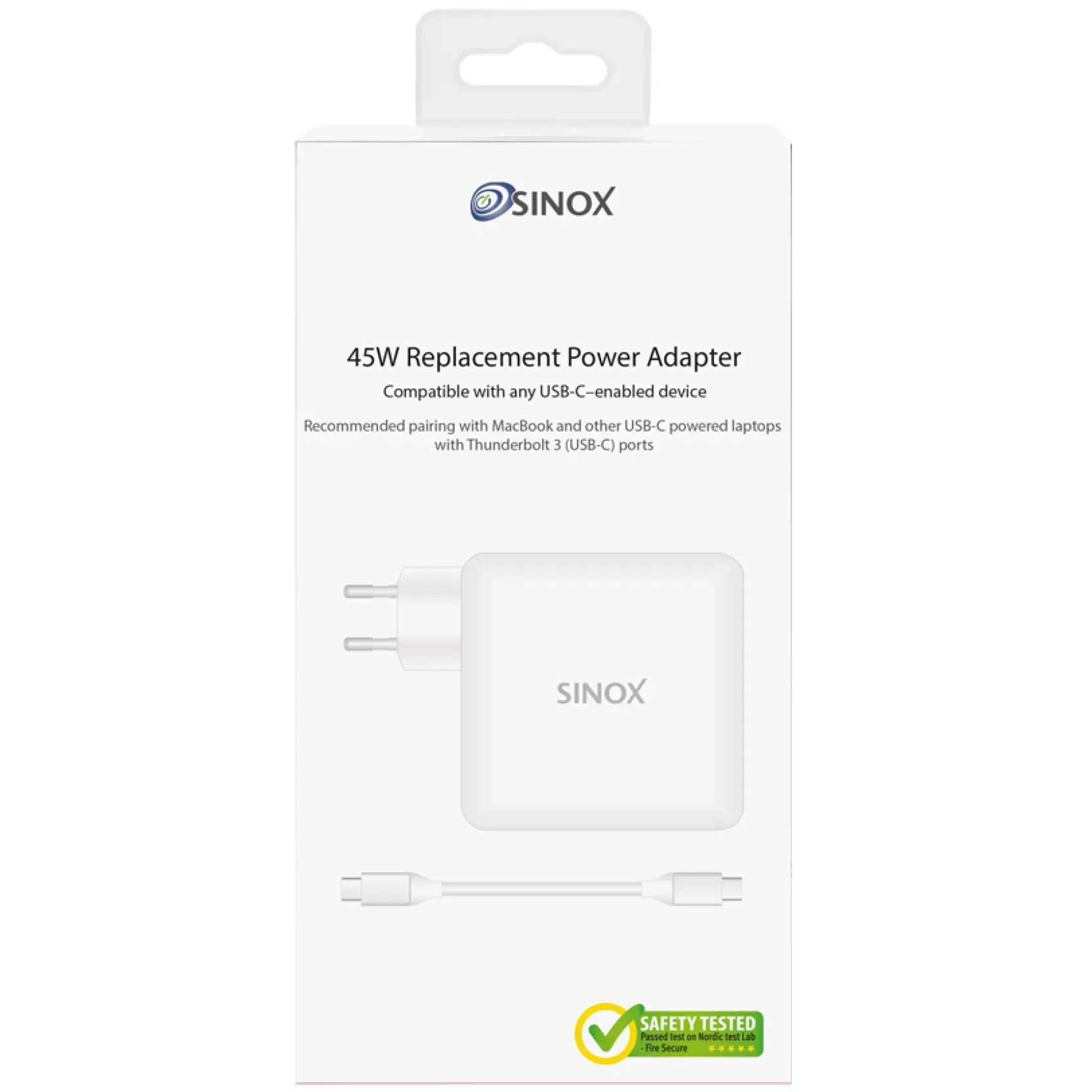 5706808029438 Sinox SXP3045 Macbook™ USB C 45W erstatningslader Computer & IT,Tilbehør computer & IT,Tilbehør til Mac 27900000360 SXP3045