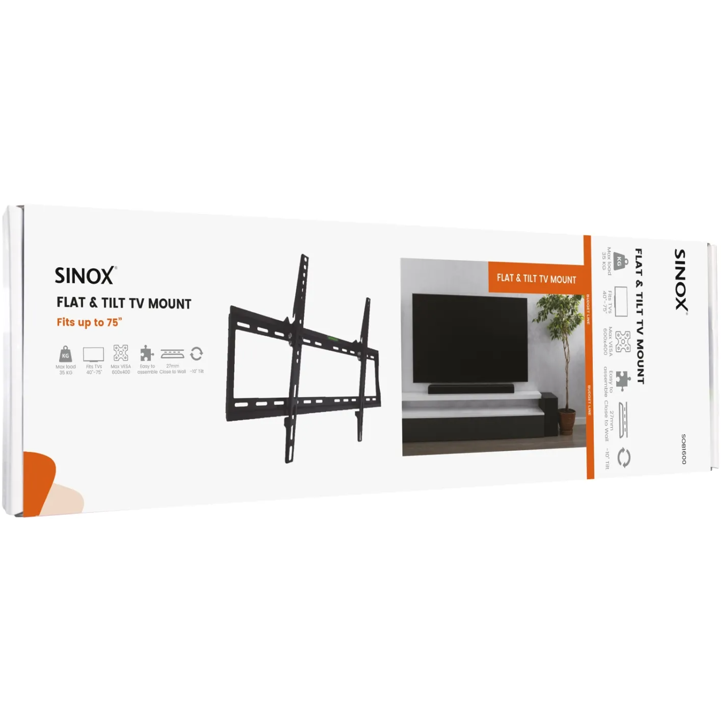 5706808032179 Sinox One SOB1600 - TV vægbeslag TV & HIFI,TV,Vægbeslag 22900003420 SOB1600