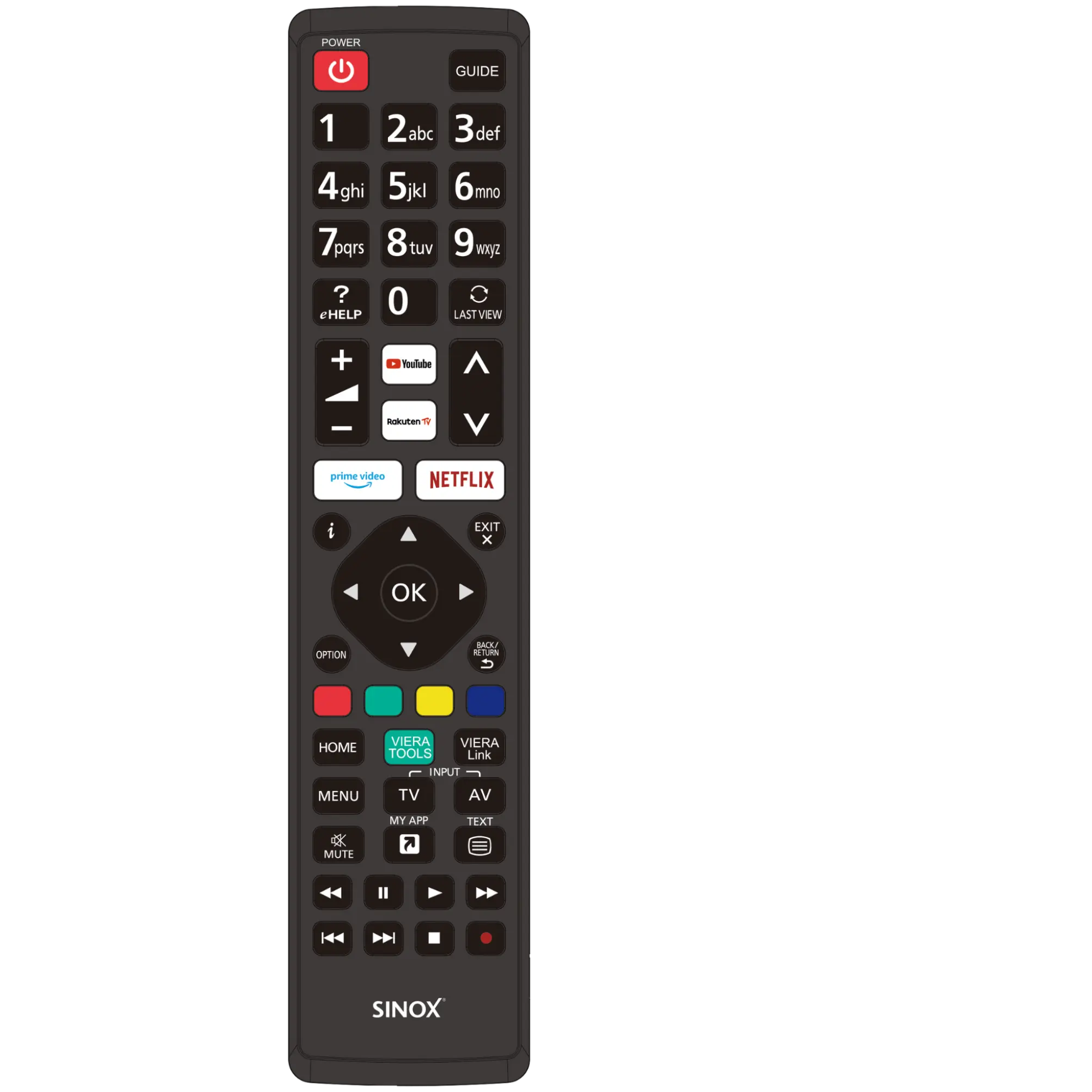 5706808054768 Sinox SXR1250 fjernbetjening til Panasonic TV & HIFI,TV,Fjernbetjeninger 27900000260 SXR1250