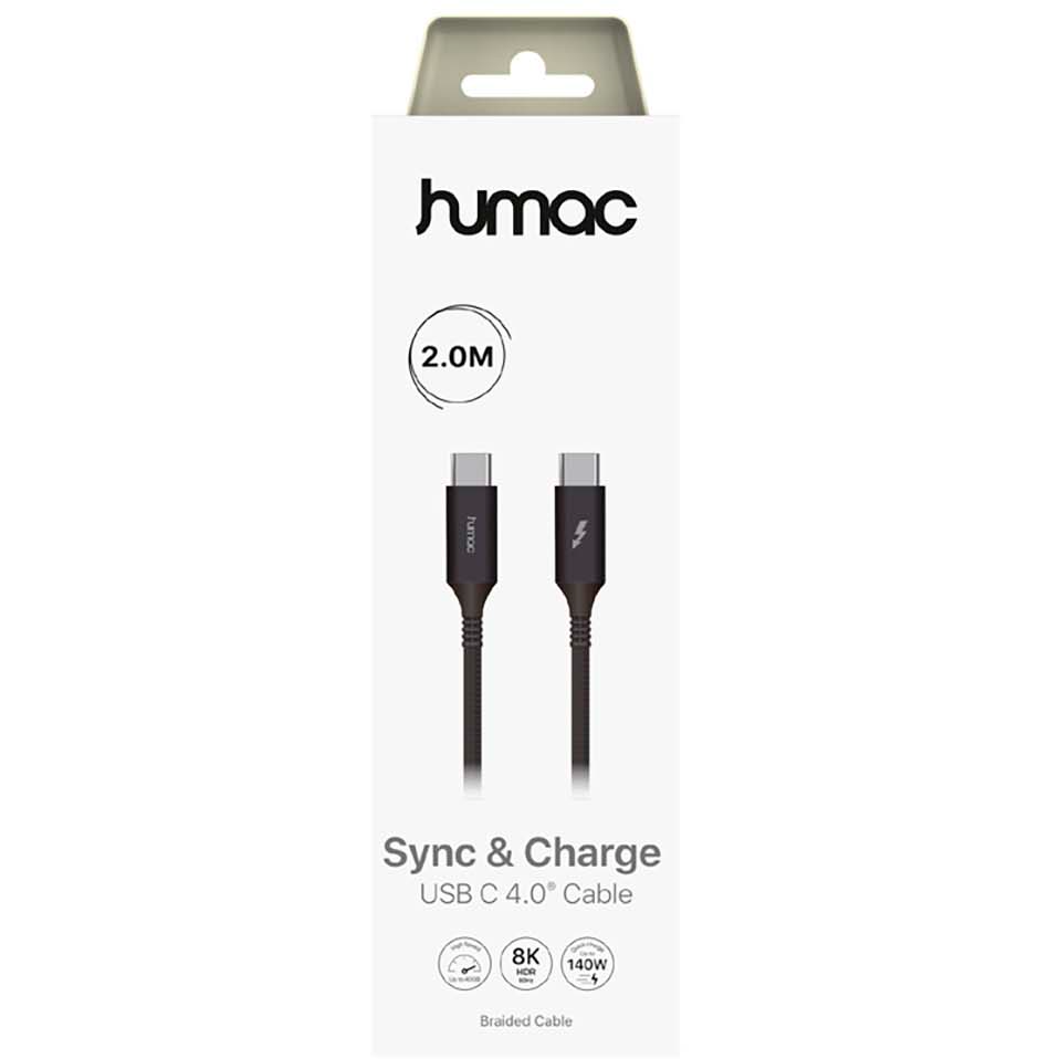 5706808054829 Humac Thunderbolt 4, USB-C kabel, 2 meter - 20243 Computer & IT,Tilbehør computer & IT,Tilbehør til Mac 14900038440 20243
