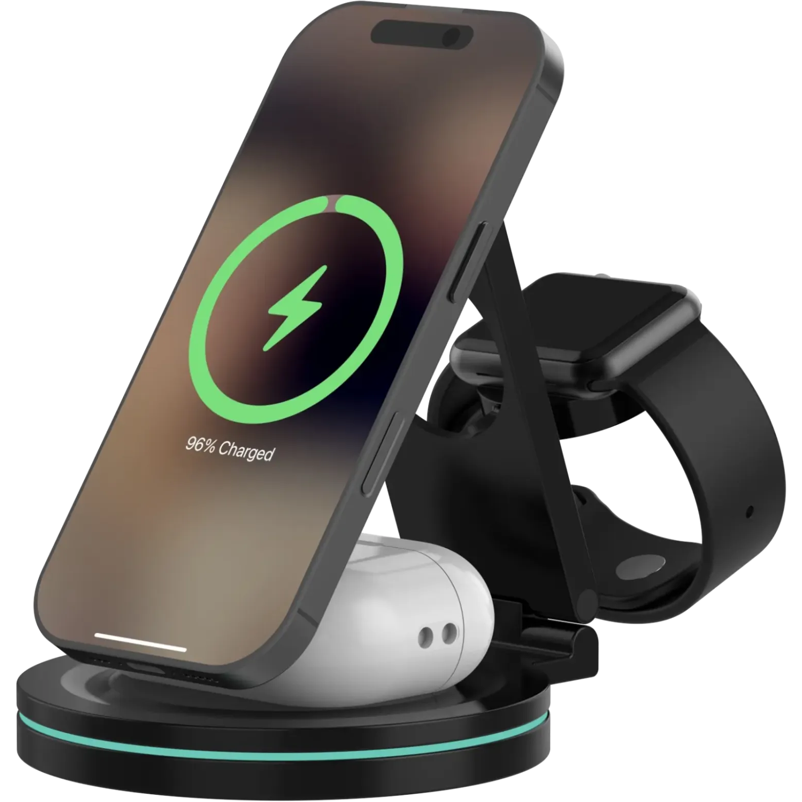 5706808055772 Sinox PRO 3-i-1 trådløs 15W opladerstand Telefon & GPS,Tilbehør mobiltelefoner,Tilbehør til iPhone 22900003740 SXI0840