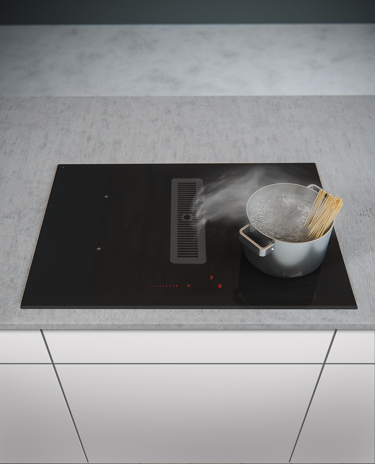 5707582004413 Witt HHF78FS1R - Kogeplade med integreret emhætte Hvidevarer,Kogeplader,Kogeplader med indbygget emhætte 35000011480 HHF78FS1R