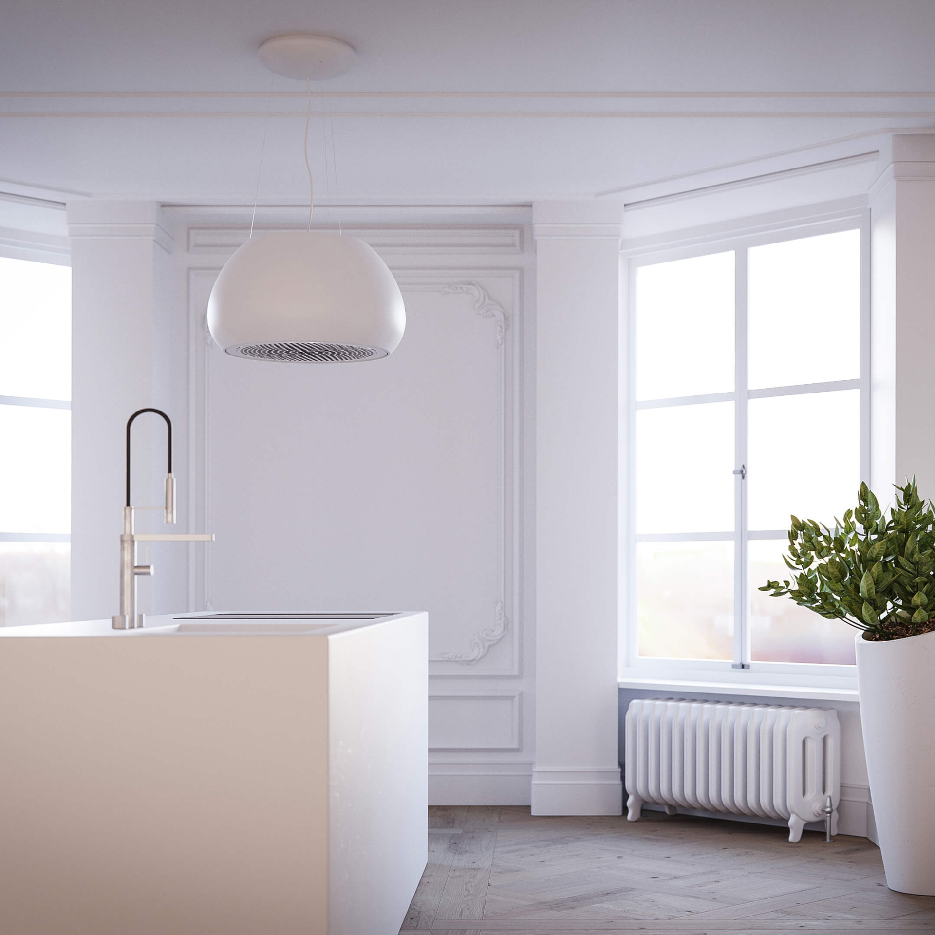 5707582999894 Witt Chubby Free White - Frithængende emhætte Hvidevarer,Emhætter,Frithængende emhætter 35000009680 Chubby Free White