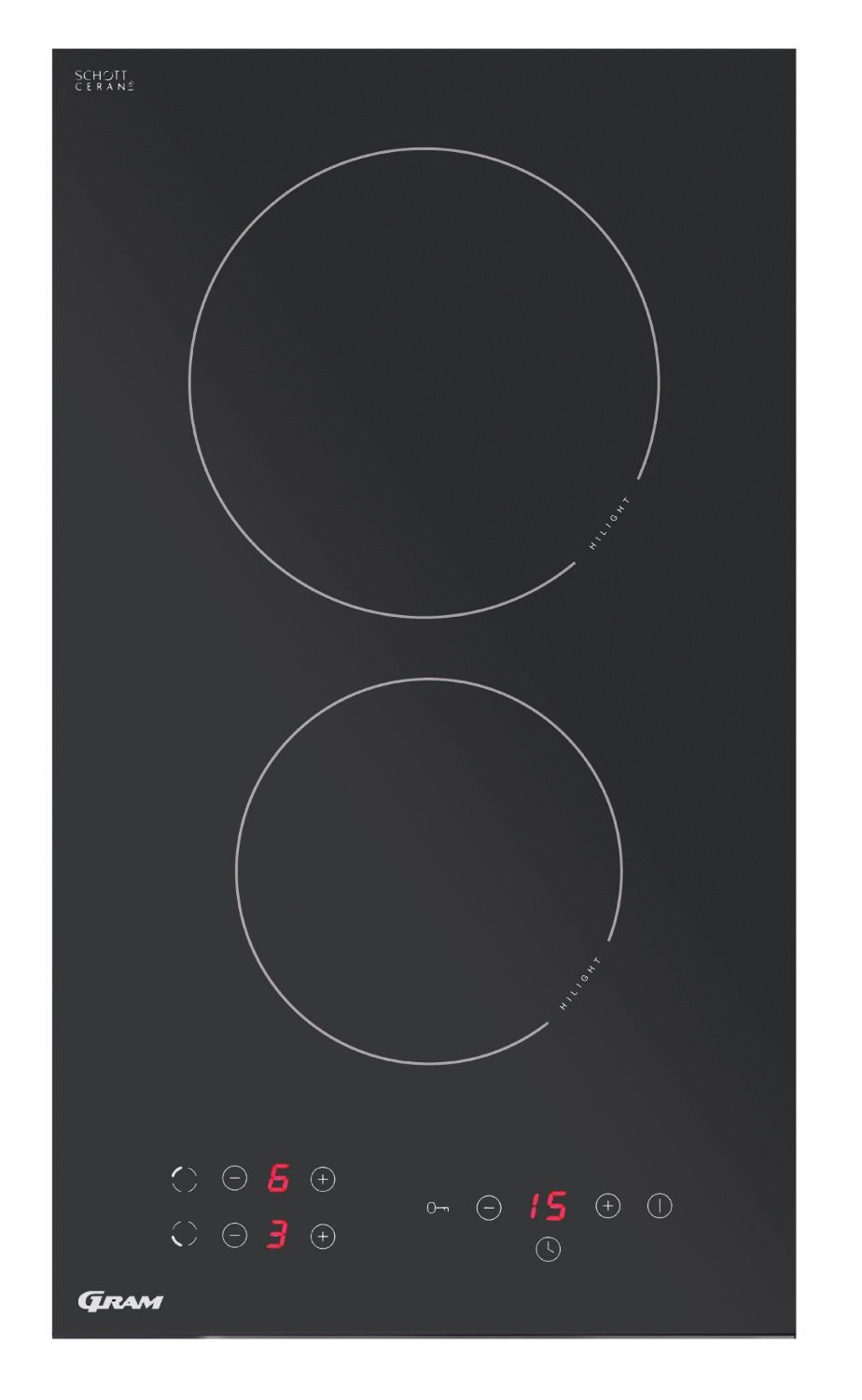 5709708225191 Gram KK 3400-91T - Glaskeramisk kogeplade Hvidevarer,Kogeplader,Glaskeramiske kogeplader 8072251910 KK 3400-91T