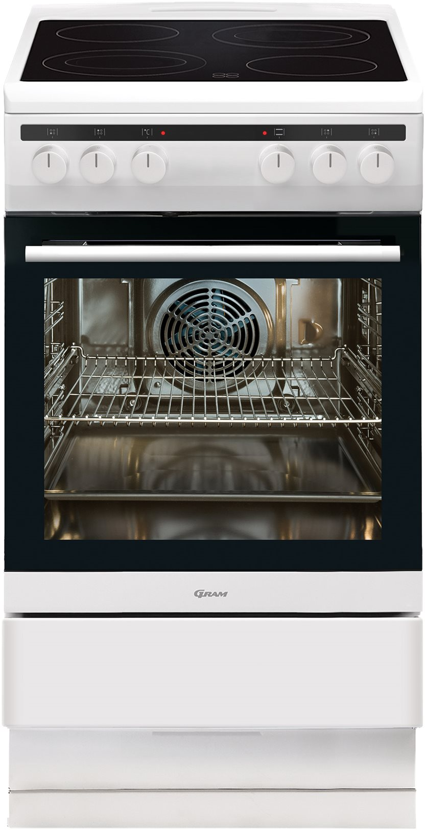 5709708231284 Gram EK 4510-91 - Smalt glaskeramisk komfur Hvidevarer,Komfurer,Glaskeramiske komfurer 8000000750 EK 4510-91