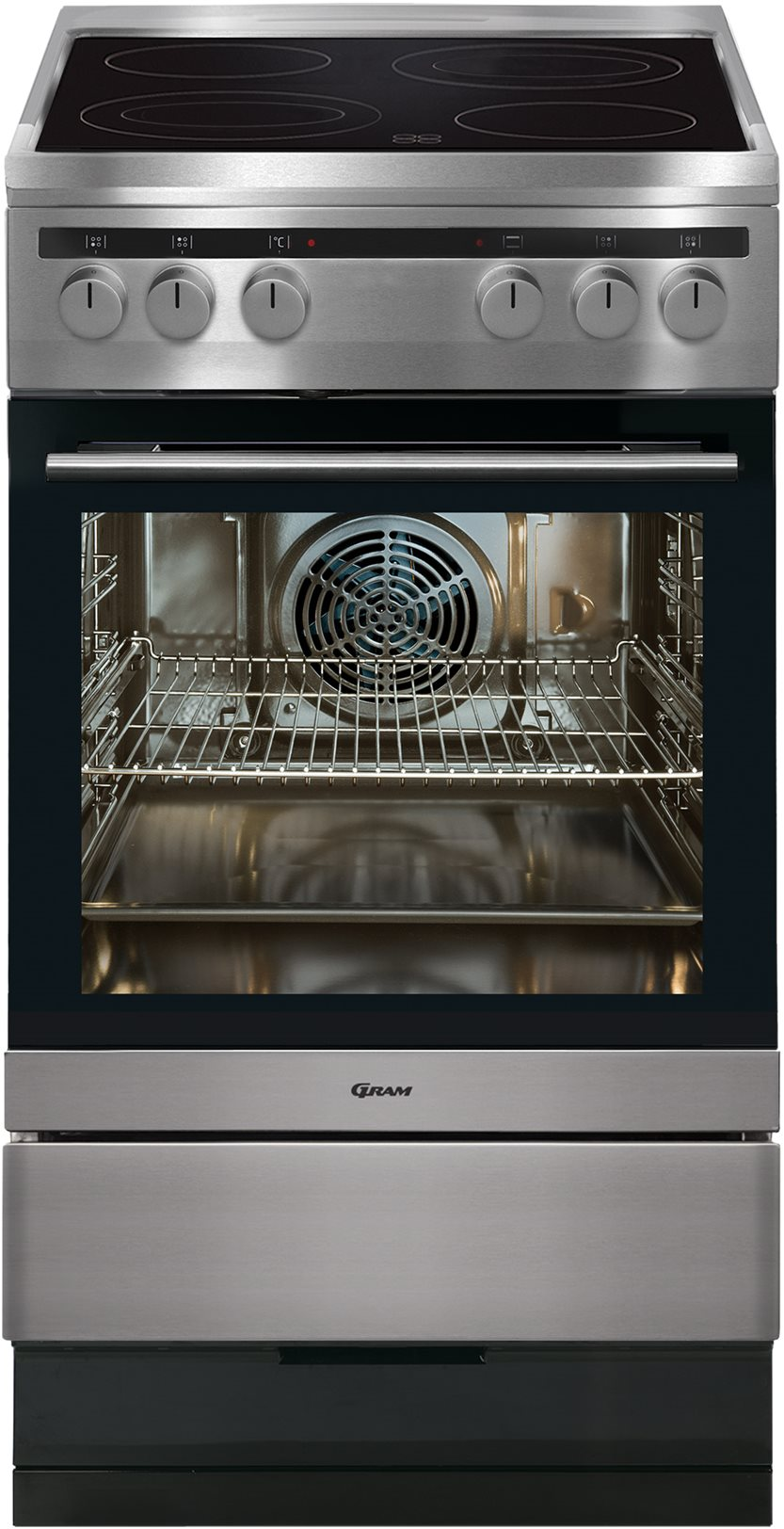 5709708231291 Gram EK 4510-91 X - Glaskeramisk komfur Hvidevarer,Komfurer,Glaskeramiske komfurer 8000312910 EK 4510-91 X