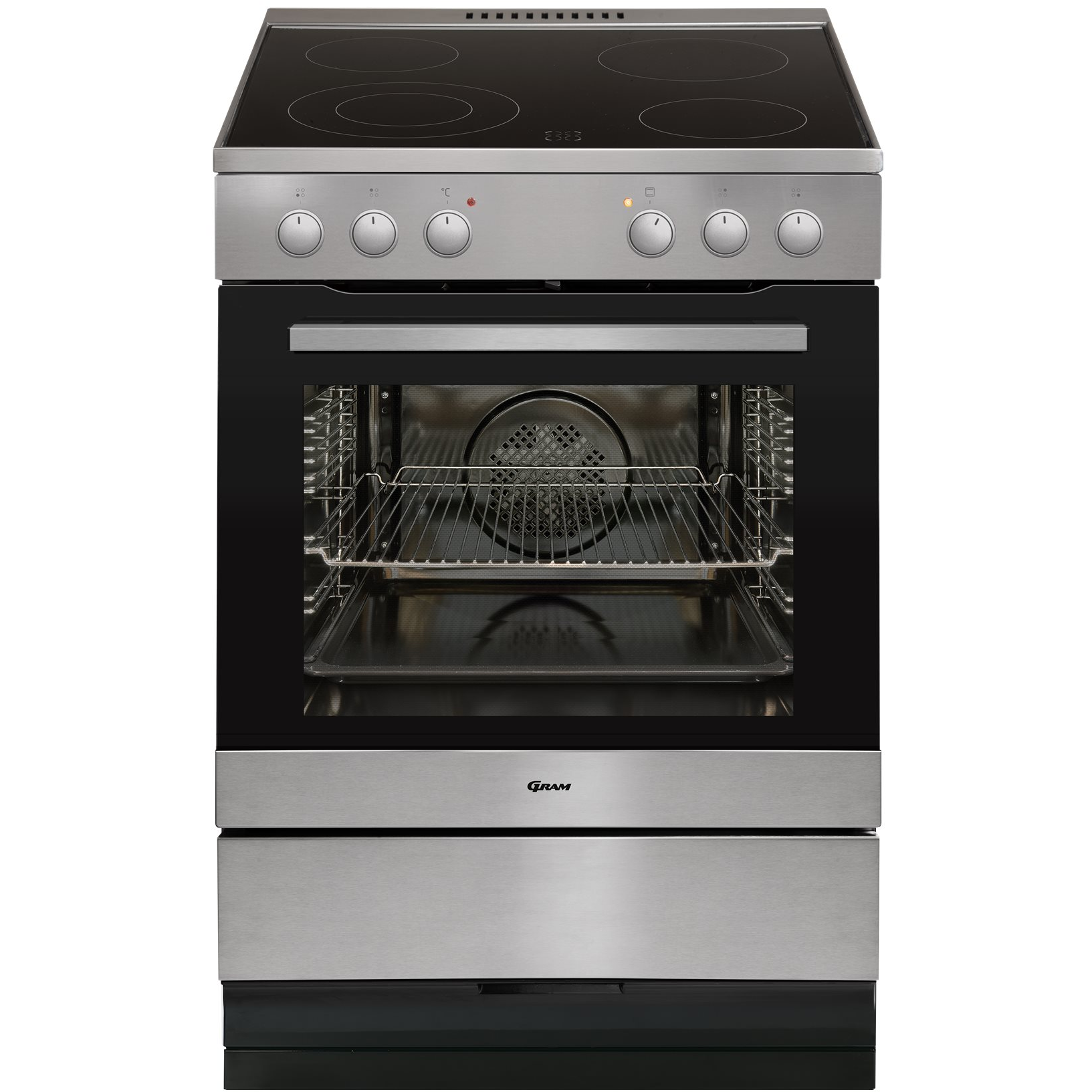 5709708234407 Gram EK 16610-90 X - Glaskeramiske komfur Hvidevarer,Komfurer,Glaskeramiske komfurer 8000344070 EK 16610-90 X