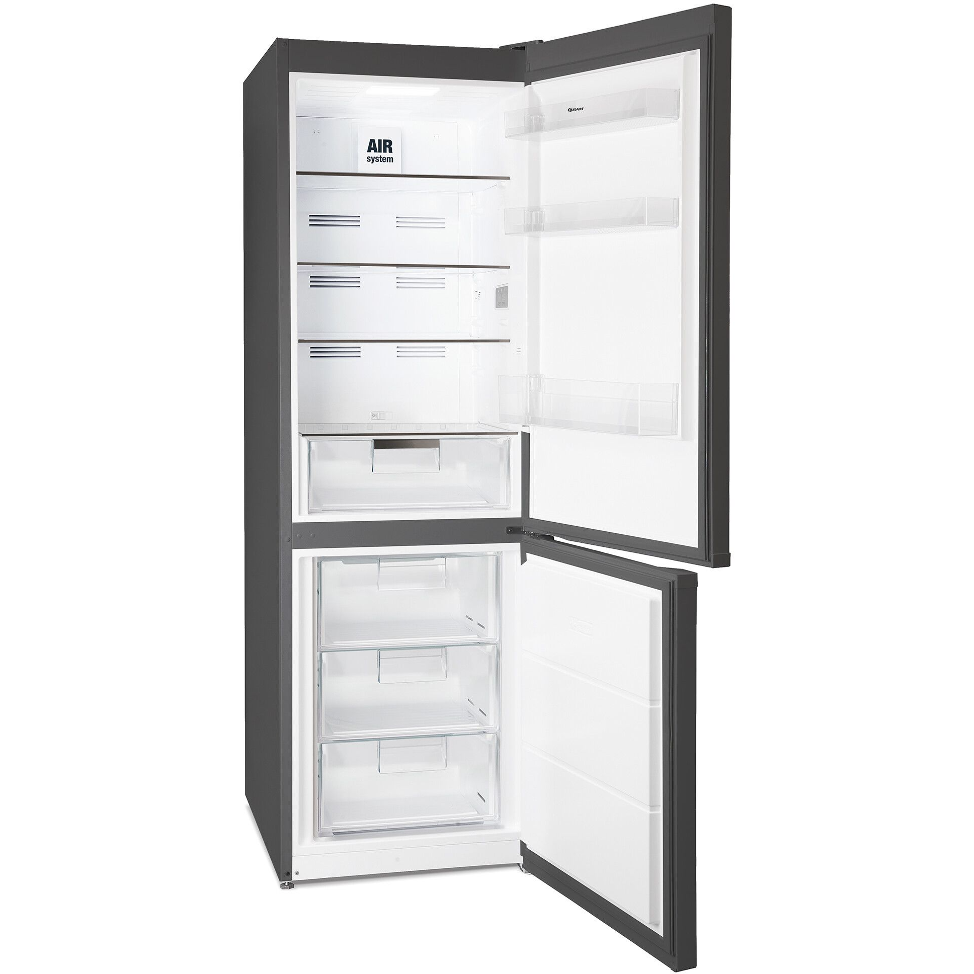 5709708235695 Gram KF 411864 N MB-2 - Fritstående kølefryseskab Hvidevarer,Kølefryseskabe,Fritstående kølefryseskabe 8000001550 KF 411864 N MB-2