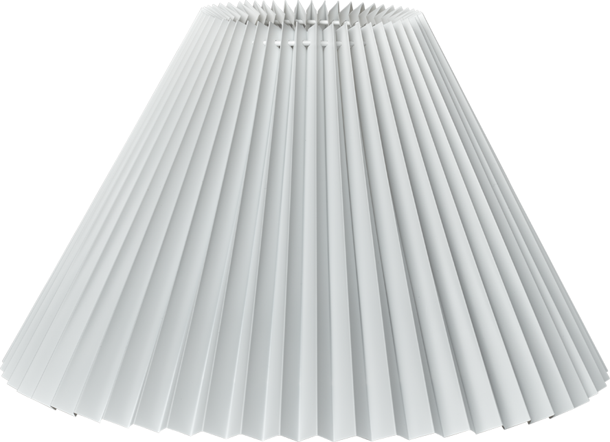 5709962843216 MS by KS Empire Plissé Hvid Ø52 - Lampeskærm Lamper,Tilbehør til lamper,Løse skærme 87000008130 Empire Plissé Hvid Ø52