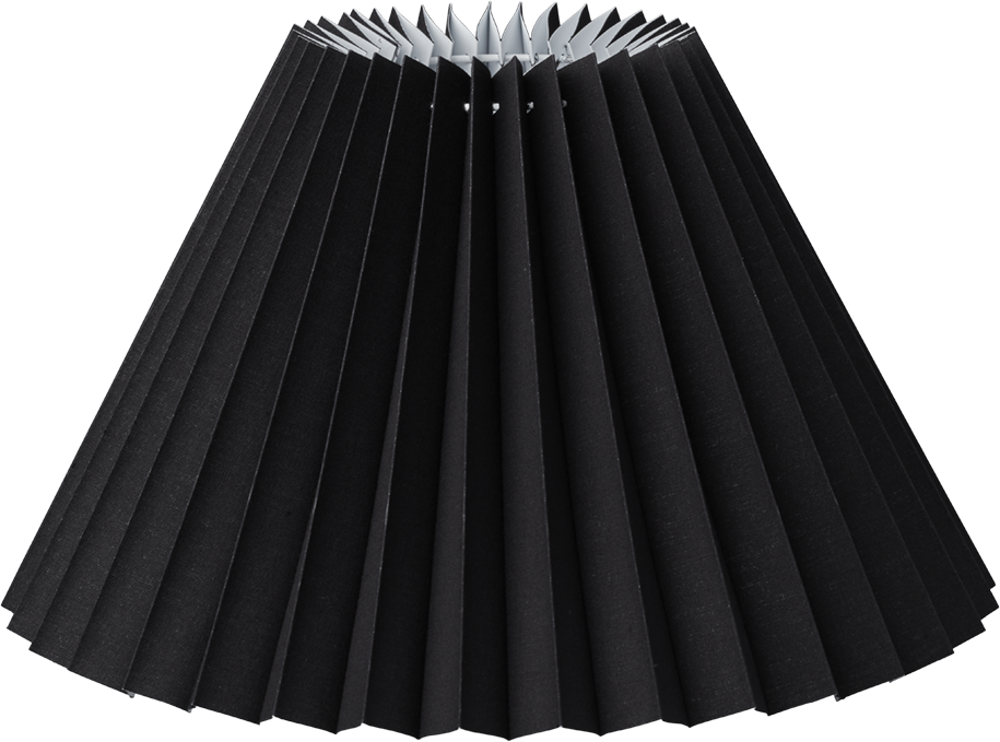 5709962848525 MS by KS Empire Plissé Sort Ø50 - Lampeskærm Lamper,Tilbehør til lamper,Løse skærme 87000008640 Empire Plissé Sort Ø50
