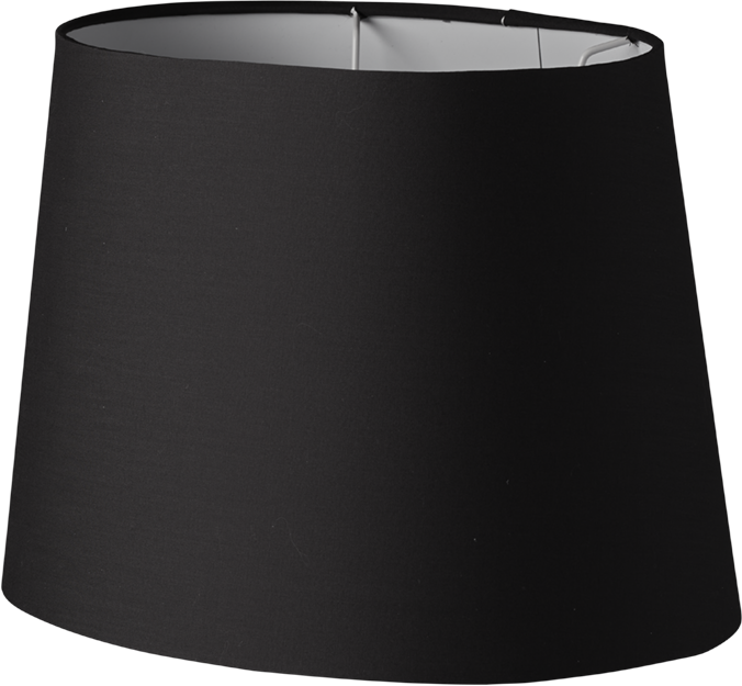 5709962898612 MS by KS C-oval Sort Ø19,5 - Lampeskærm Lamper,Tilbehør til lamper,Løse skærme 87000007400 C-oval Sort Ø19,5