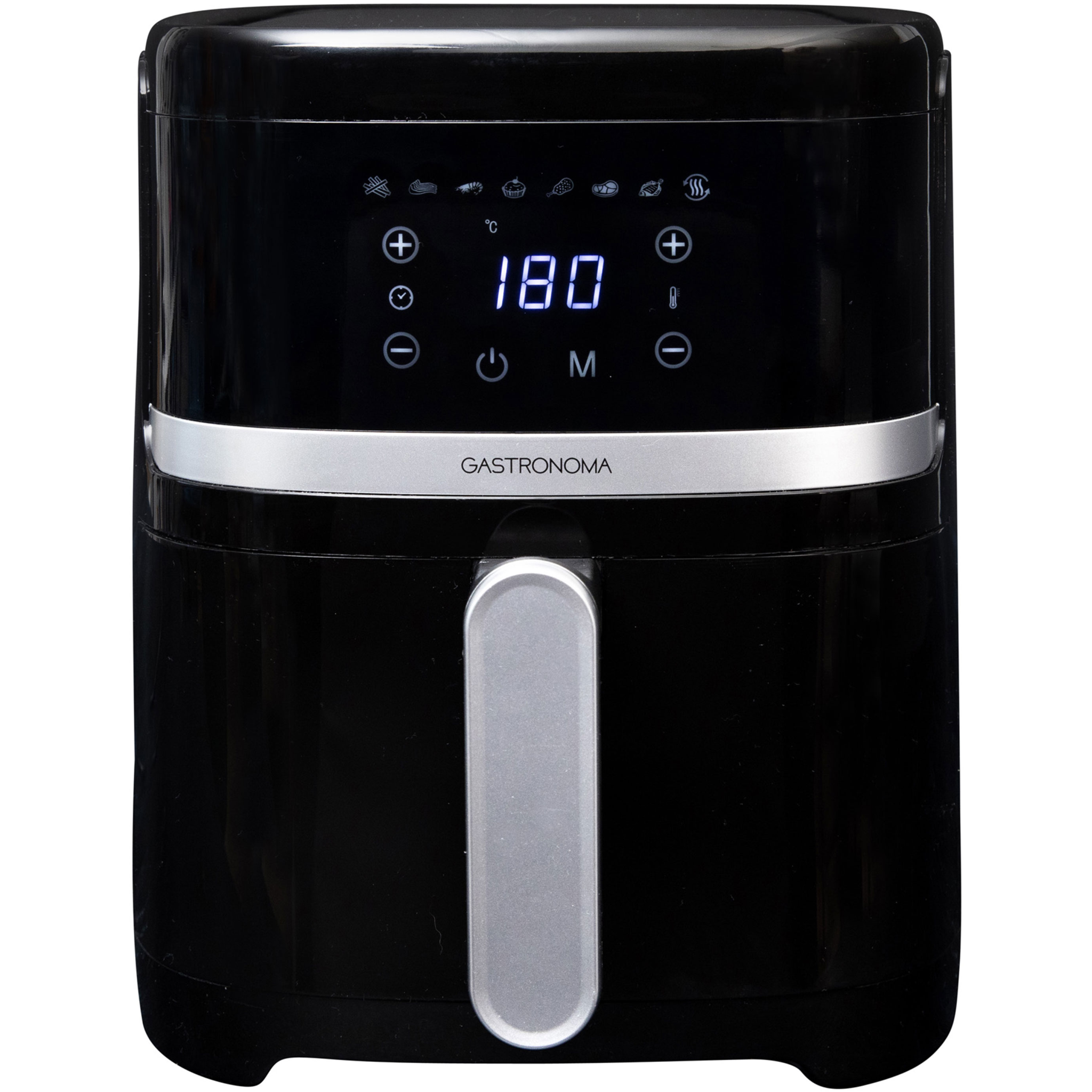 Gastronoma Airfryer 1300W, 4,2L sort/sølv - Airfryer