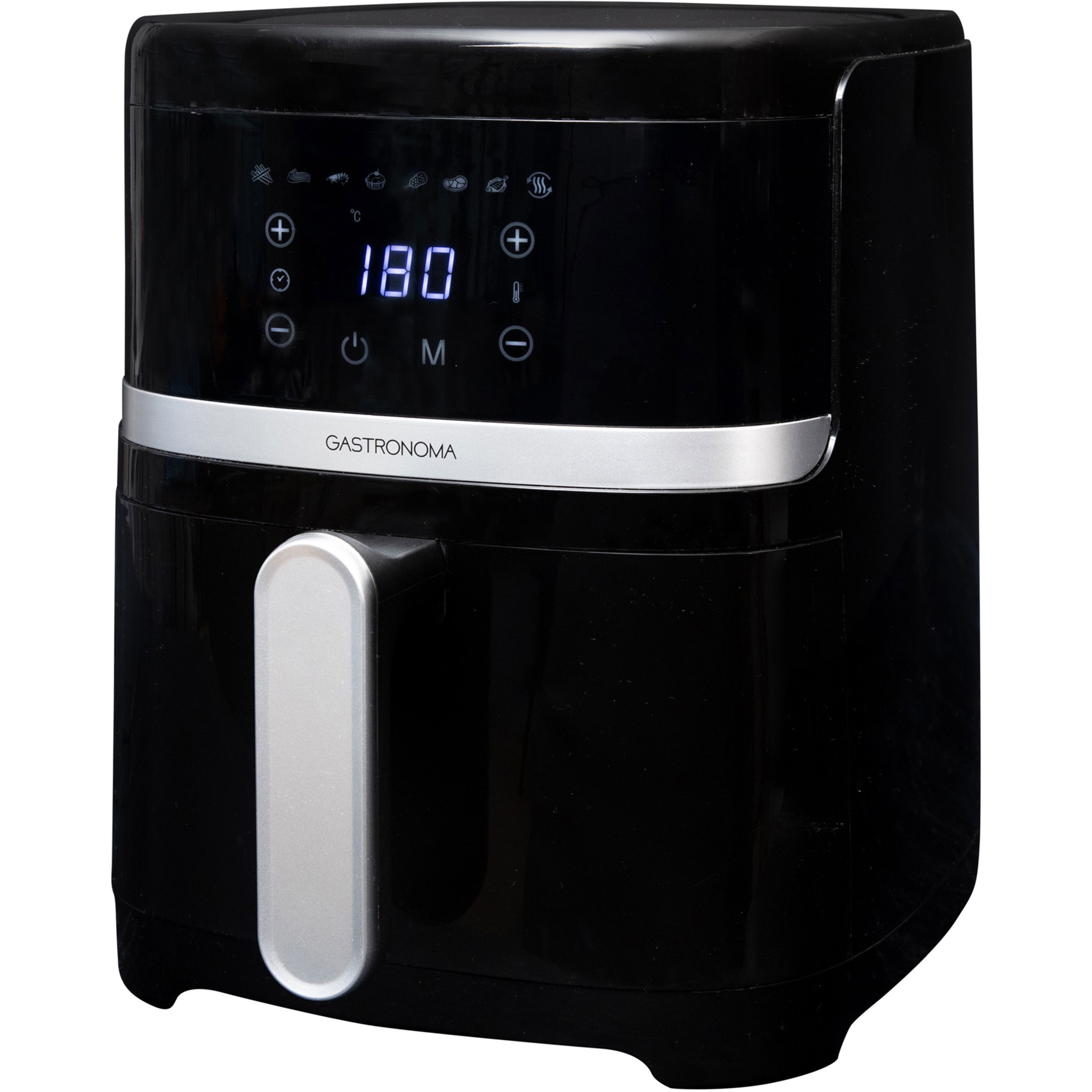 Gastronoma Airfryer 1300W, 4,2L sort/sølv - Airfryer