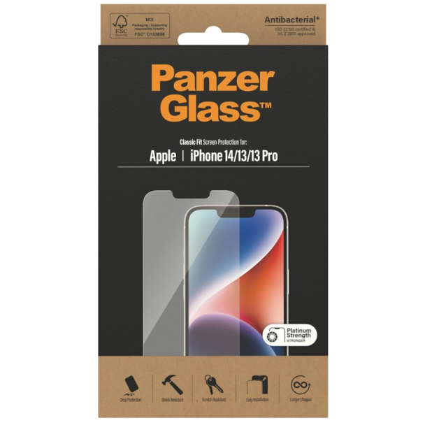 5712764040929 PanzerGlass Screen Protector iPhone 14/13/13 Pro - Classic F Telefon & GPS,Tilbehør mobiltelefoner,Tilbehør til iPhone 16800019970 2767
