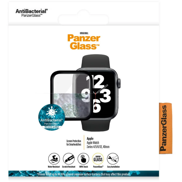 5712764041131 PanzerGlass Apple Watch Series 4/5/6/SE - 40mm, 2016 - Skærm Telefon & GPS,Smartwatch,Tilbehør til Watch 16800020180 2016