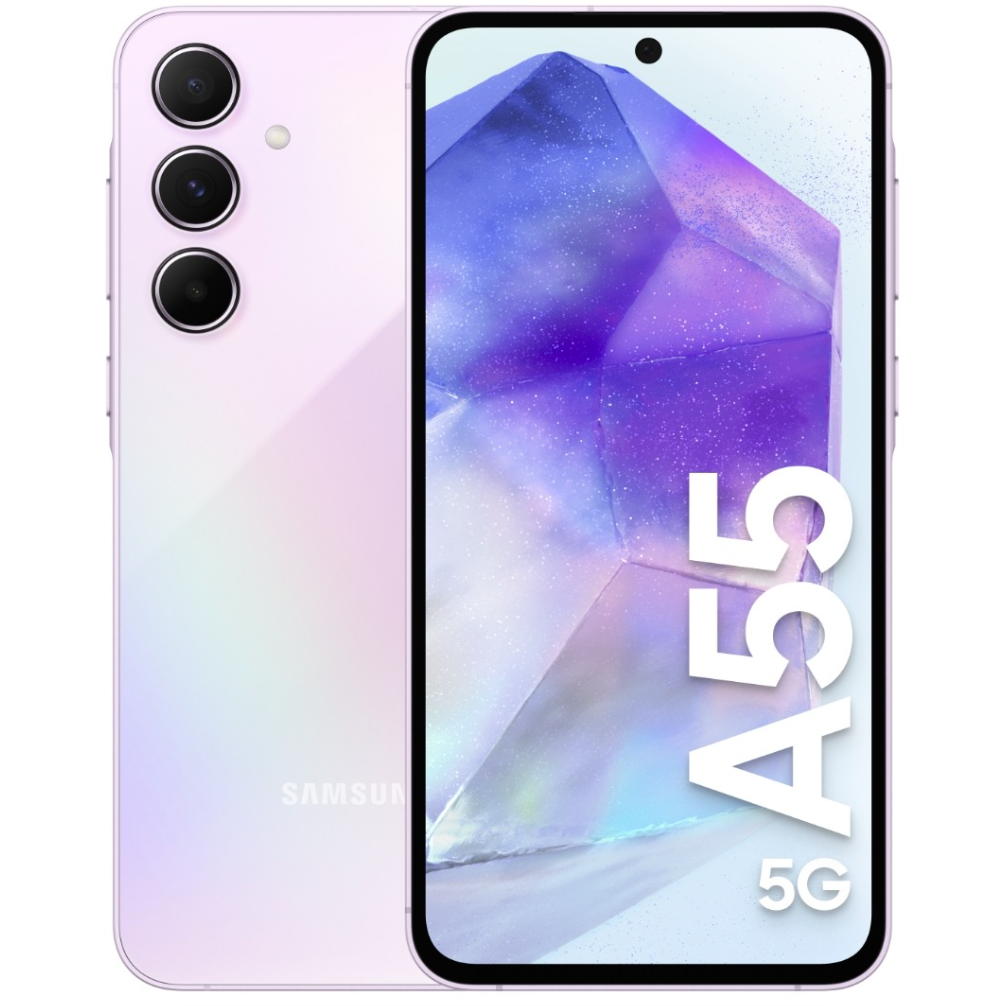 5712764043319 Samsung Galaxy A55 5G 128GB/8GB Awesome Lilac - EU Model - M Telefon & GPS,Mobiltelefoner,Mobiltelefoner 16800022460 SM-A556BLVAEU