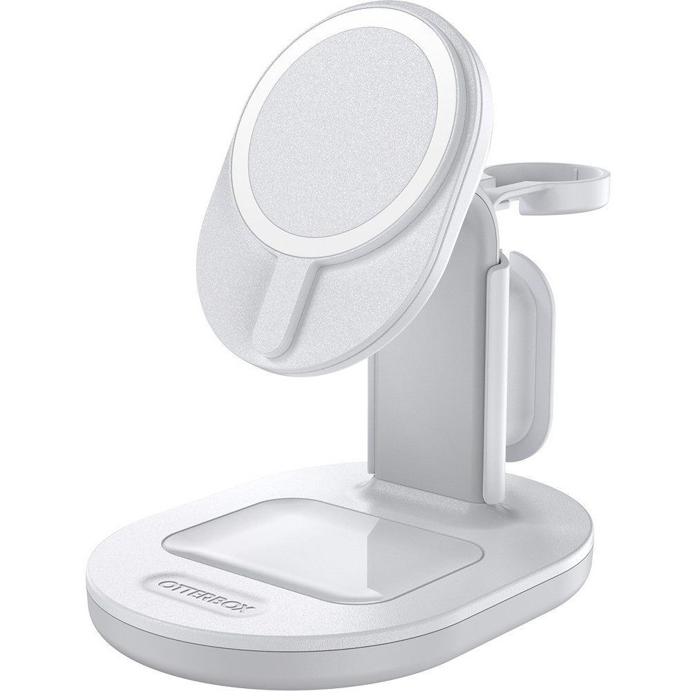 5712764043432 OtterBox 3-in-1 charging station for MagSafe - White Telefon & GPS,Tilbehør mobiltelefoner,Tilbehør til iPhone 16800022580 78-81157