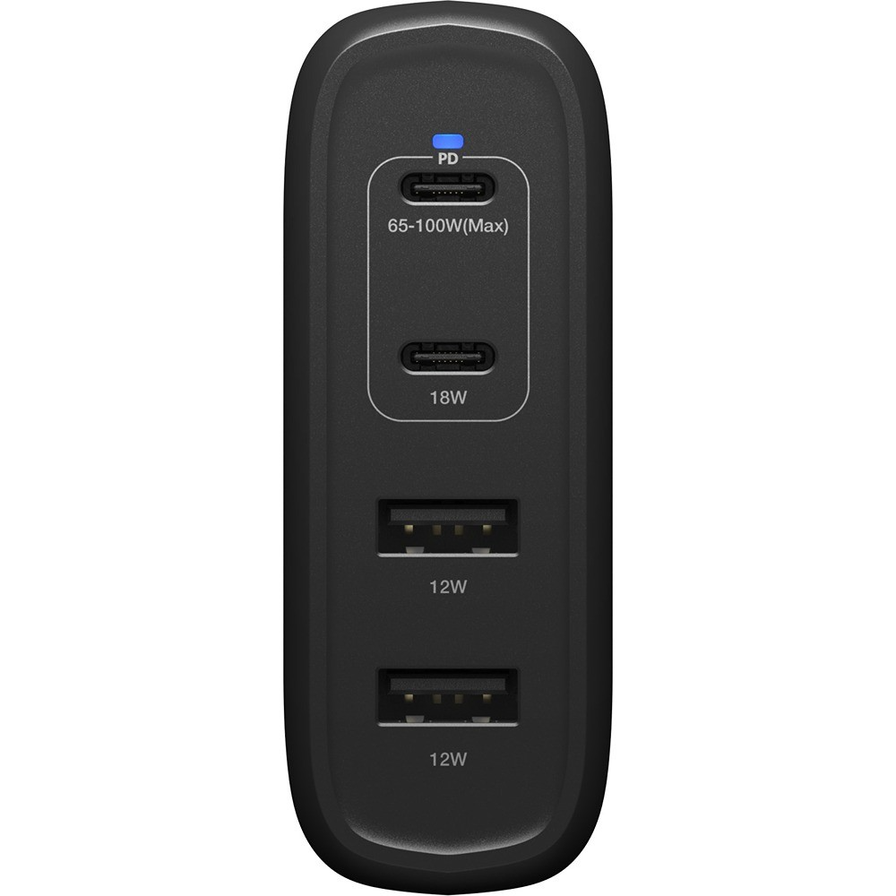 5712764043579 OtterBox USB-C 4-Port 100W Wall Charger - Fast Charge - Blac Telefon & GPS,Tilbehør mobiltelefoner,Adapter til mobiltelefoner 16800022720 78-81343