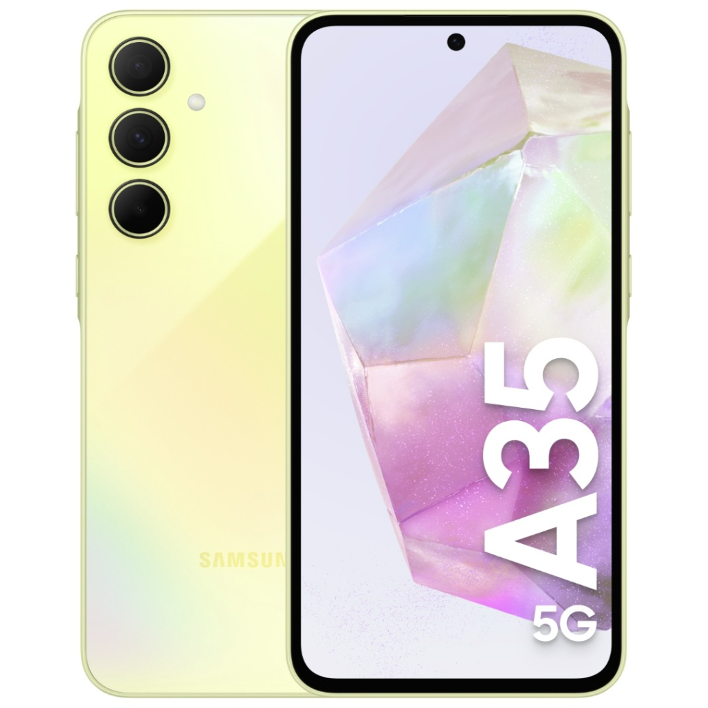 5712764044286 Samsung Galaxy A35 5G 256GB/8GB Awesome Lemon - EU Model - M Telefon & GPS,Mobiltelefoner,Mobiltelefoner 16800023280 SM-A356BZYGEU