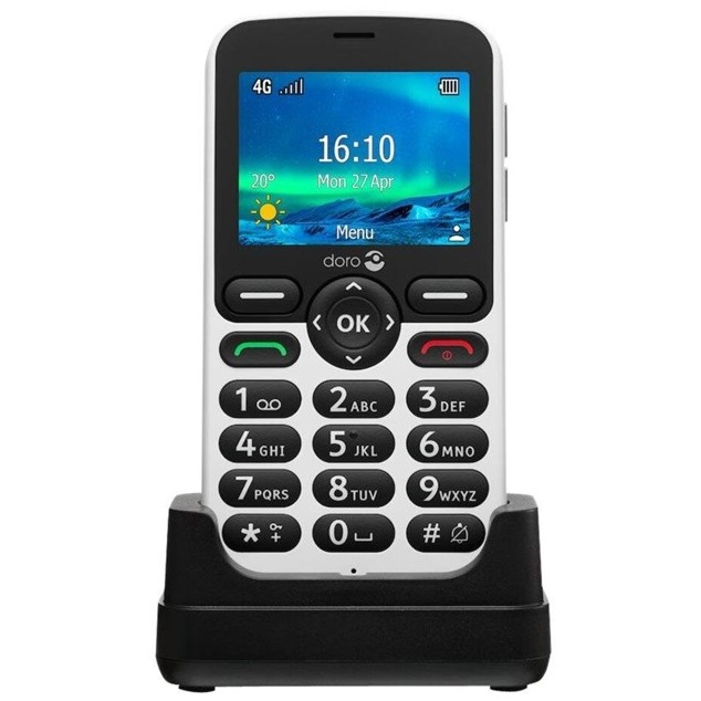 5712764044316 Doro 5861 4G - White/Black - Mobiltelefon Telefon & GPS,Mobiltelefoner,Mobiltelefoner 16800023310 8203