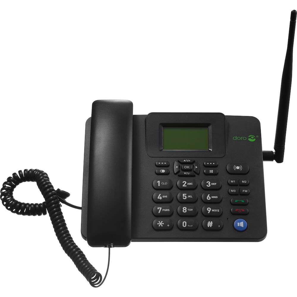 5712764044330 Doro Desk Phone 4100H 4G - balck - Bordtelefon til 4G LTE-ne Telefon & GPS,Mobiltelefoner,Mobiltelefoner 16800023330 8380