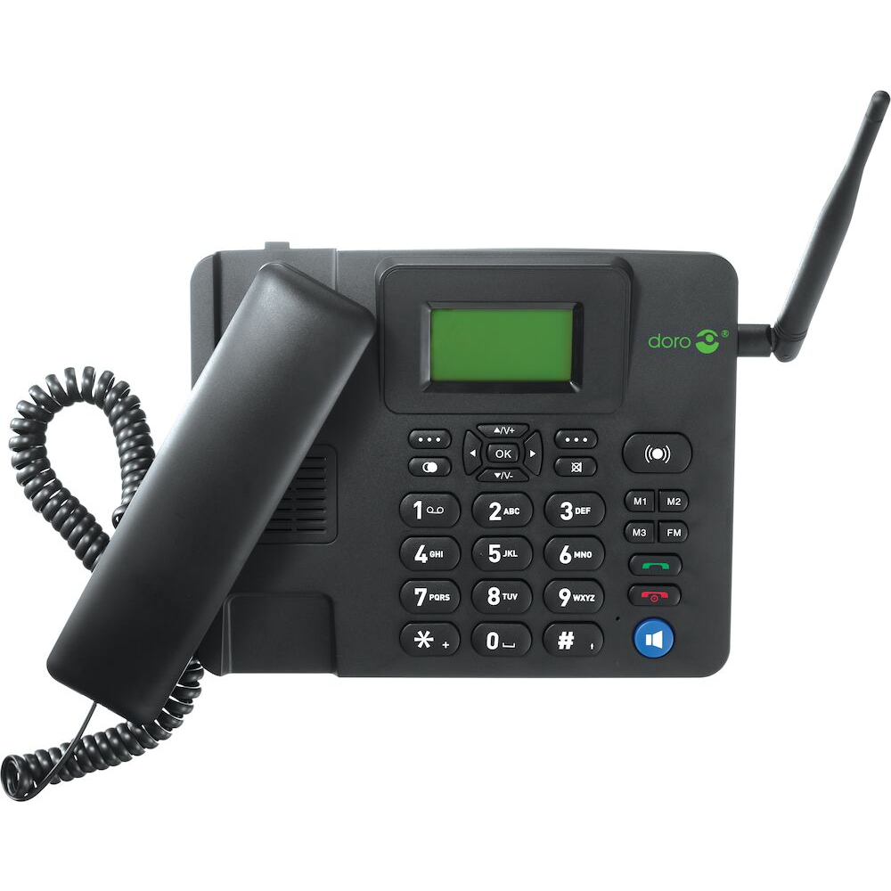 5712764044330 Doro Desk Phone 4100H 4G - balck - Bordtelefon til 4G LTE-ne Telefon & GPS,Mobiltelefoner,Mobiltelefoner 16800023330 8380