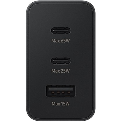 5712764044538 Samsung Trio 65W Power Adapter USB-C / USB-A - Adapter Telefon & GPS,Tilbehør mobiltelefoner,Adapter til mobiltelefoner 16800023640 EP-T6530NBEGEU