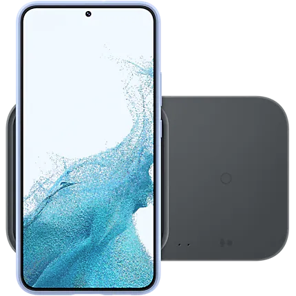 5712764044576 Samsung Wireless Charger Duo (without cable) - Black - Trådl Telefon & GPS,Tilbehør mobiltelefoner,Oplader til mobiltelefoner 16800023670 EP-P5400BBEGEU