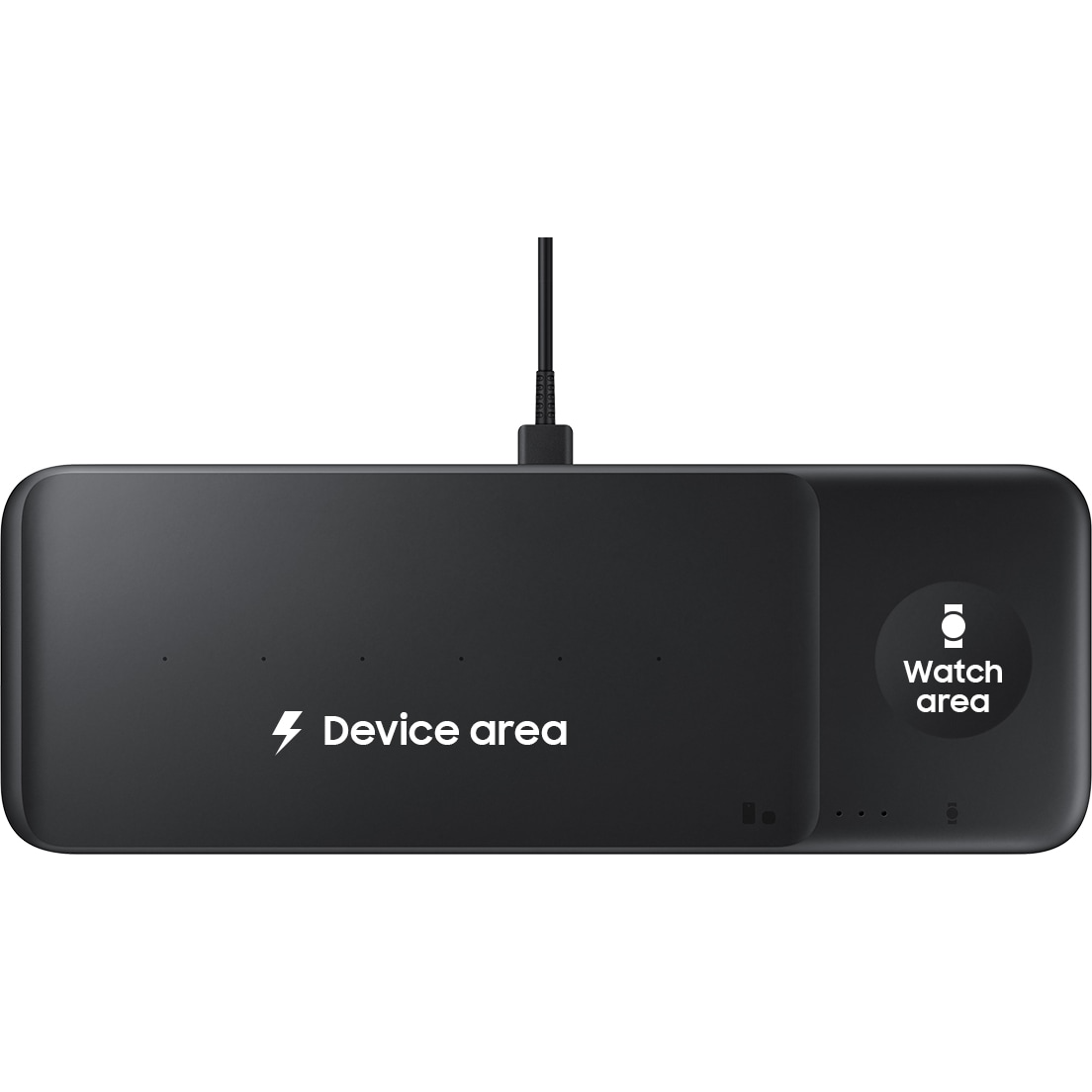 5712764044590 Samsung Wireless Charger Trio (Incl. Power Adapter) - Black Telefon & GPS,Tilbehør mobiltelefoner,Oplader til mobiltelefoner 16800023680 EP-P6300TBEGEU