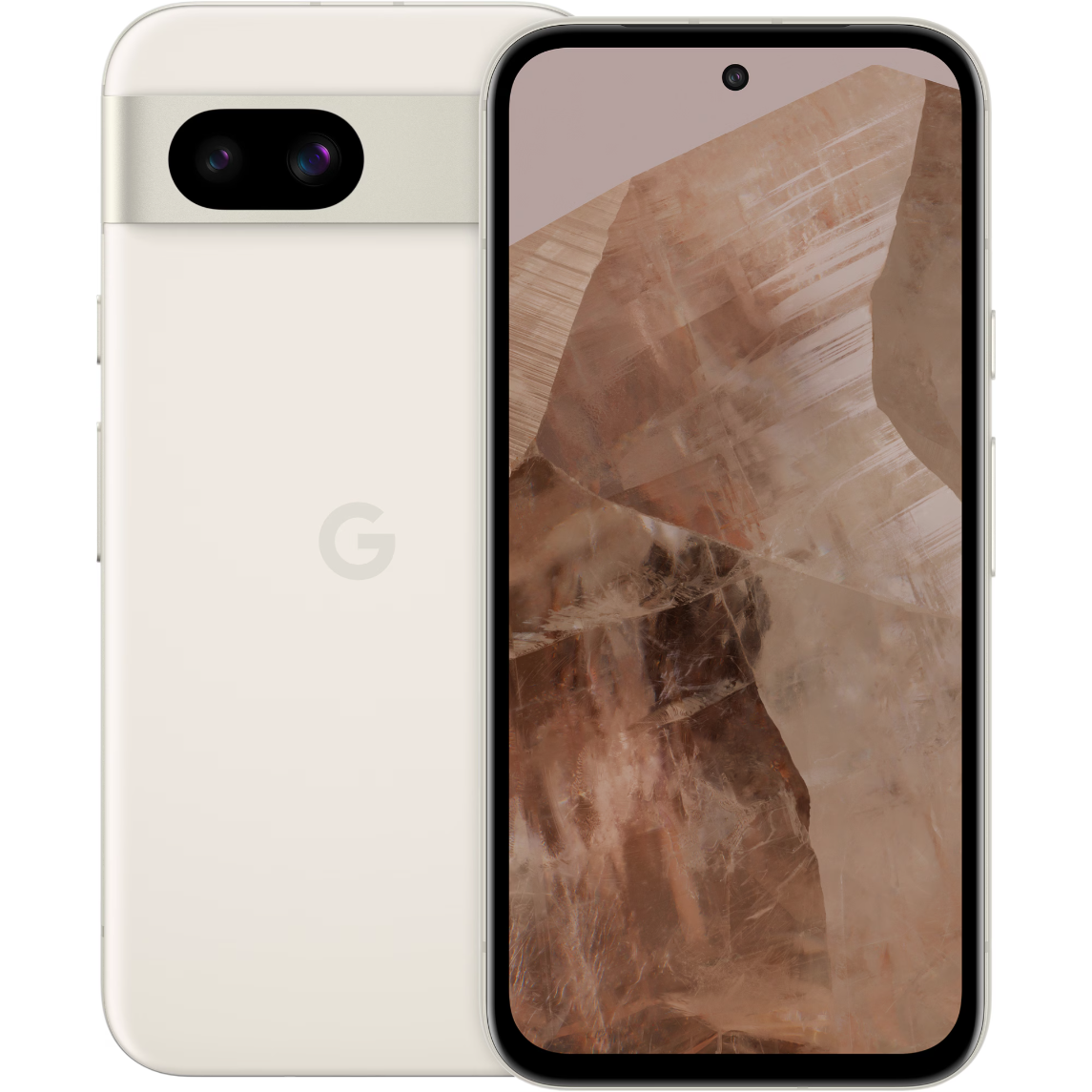 5712764044637 Google Pixel 8a 5G 128GB/8GB - Porcelain - Mobiltelefon Telefon & GPS,Mobiltelefoner,Mobiltelefoner 16800023740 GA04988-GB