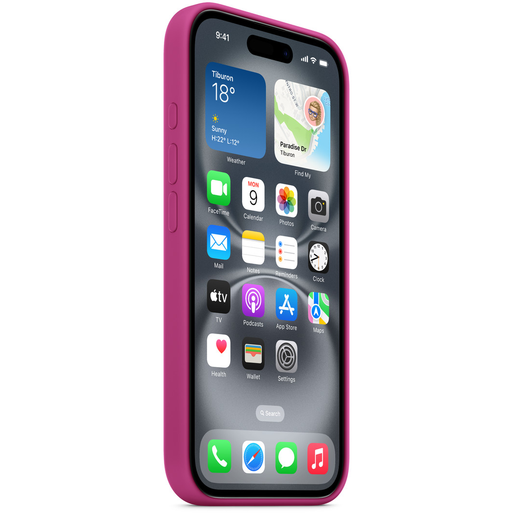 5712764047232 iPhone 16 Silicone Case with MagSafe - Fuchsia - MYY53ZM/A Telefon & GPS,Tilbehør mobiltelefoner,Tilbehør til iPhone 16800025840 MYY53ZM/A