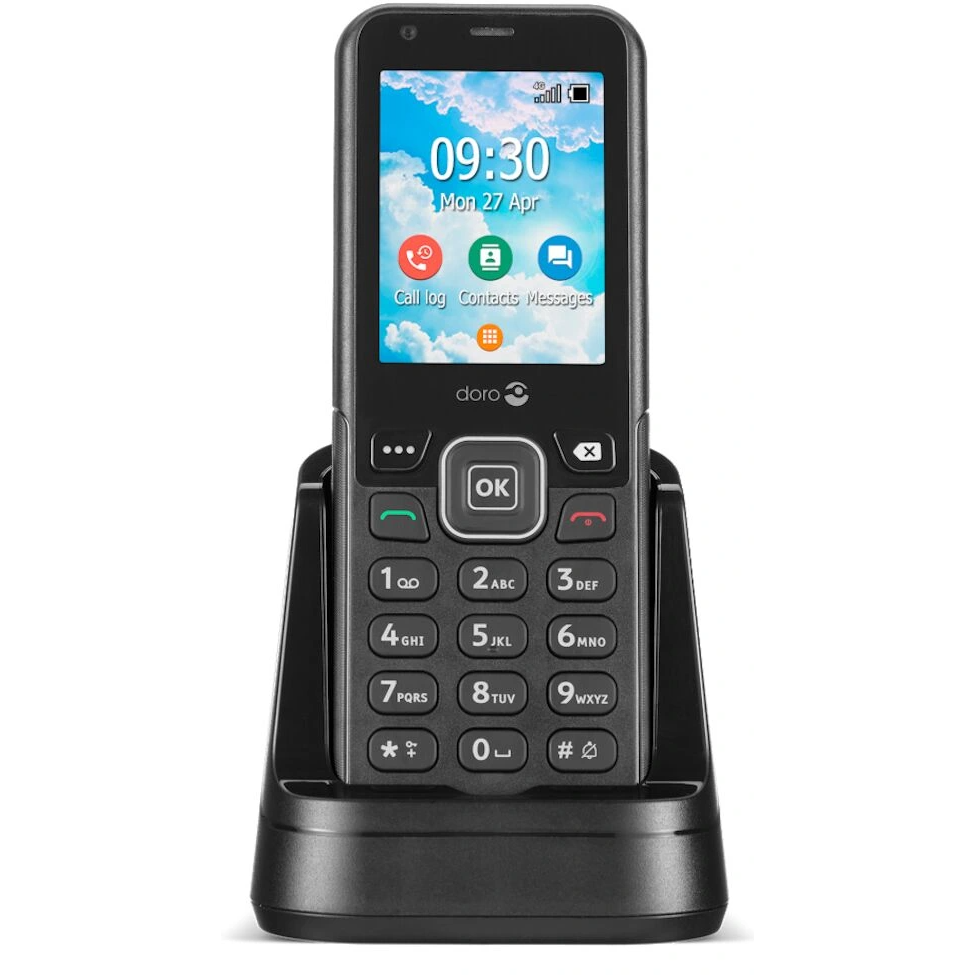 5712764049076 Doro 7001H 4G Home Phone, grå - Trådløs telefon til mobilnet Telefon & GPS,Mobiltelefoner,Mobiltelefoner 16800028300 7946