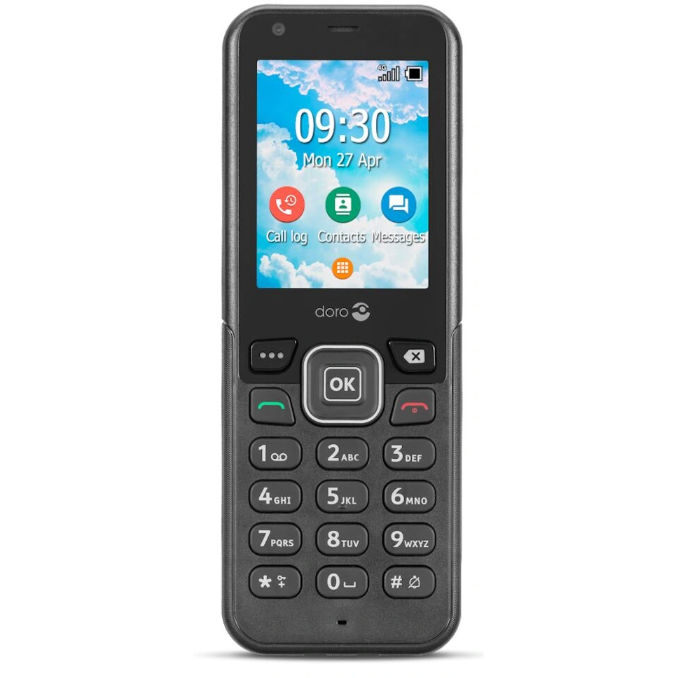 5712764049076 Doro 7001H 4G Home Phone, grå - Trådløs telefon til mobilnet Telefon & GPS,Mobiltelefoner,Mobiltelefoner 16800028300 7946