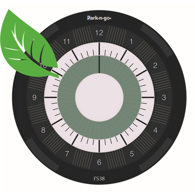 5713141040006 Parkngo FS38 ECO parkeringsskive sort/sølv Telefon & GPS,Navigation,Tilbehør navigation 27200000010 PNG281
