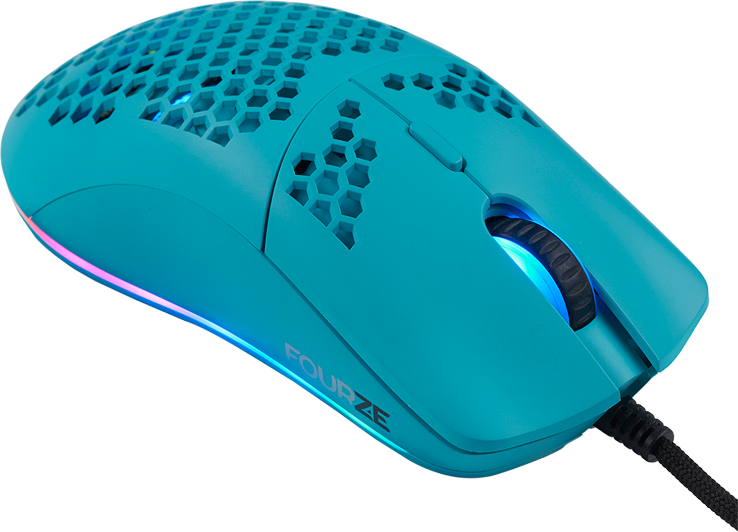 5713552000897 Fourze GM800 Gaming Mouse RGB Turquoise - Gaming mus Computer & IT,Gaming,Gaming mus 3400003420 FZ-GM800-003
