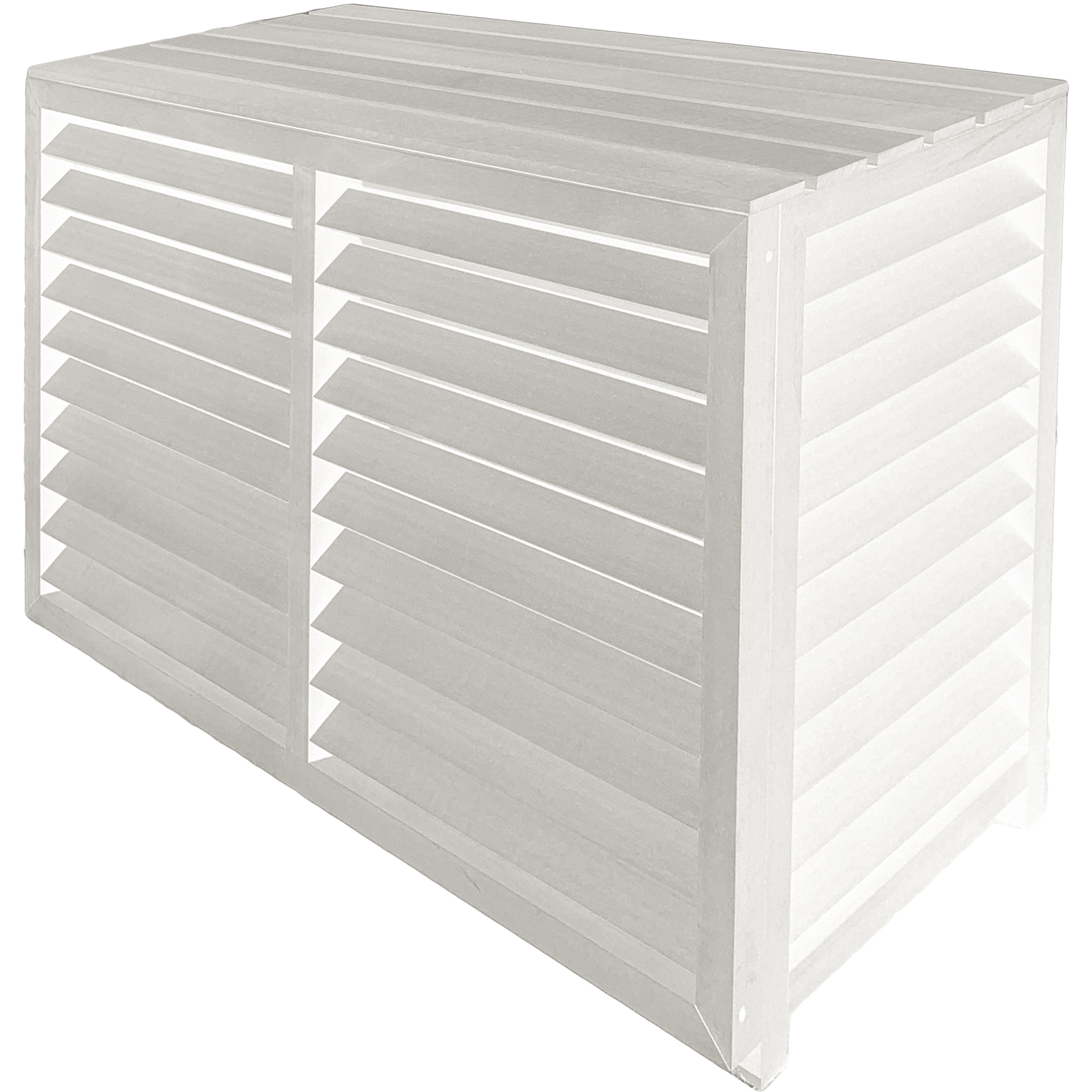 Klimabrands Outdoor cover Composite White - Varmepumpeskjule