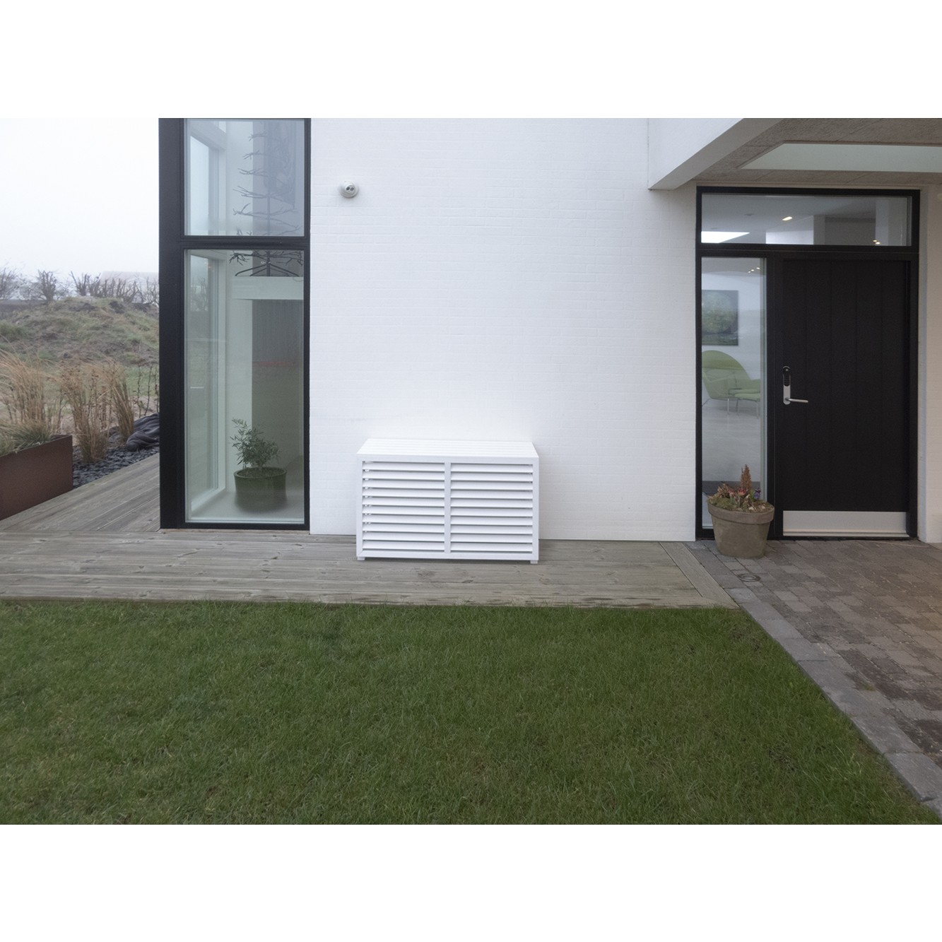 Klimabrands Outdoor cover Composite White - Varmepumpeskjule