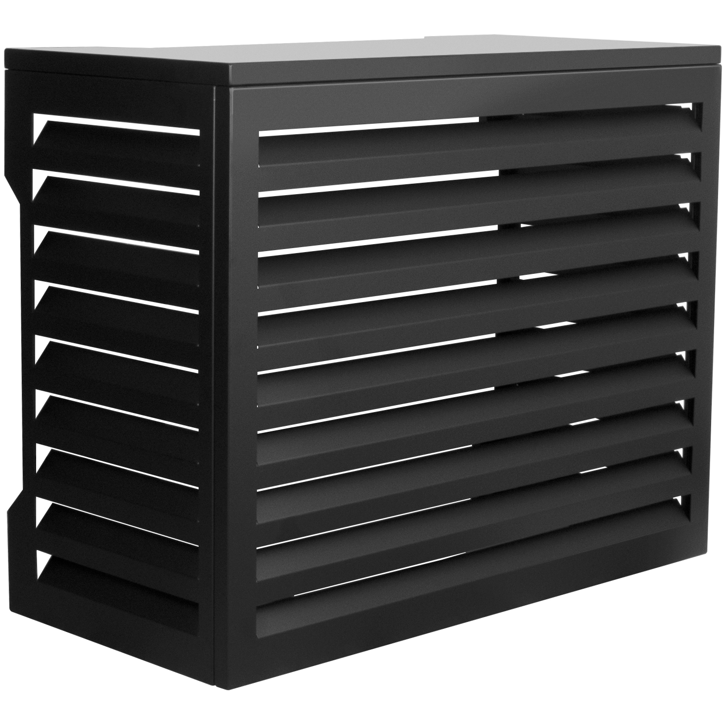 KlimabrandsOutdoor cover Aluminium Black - Varmepumpeskjuler