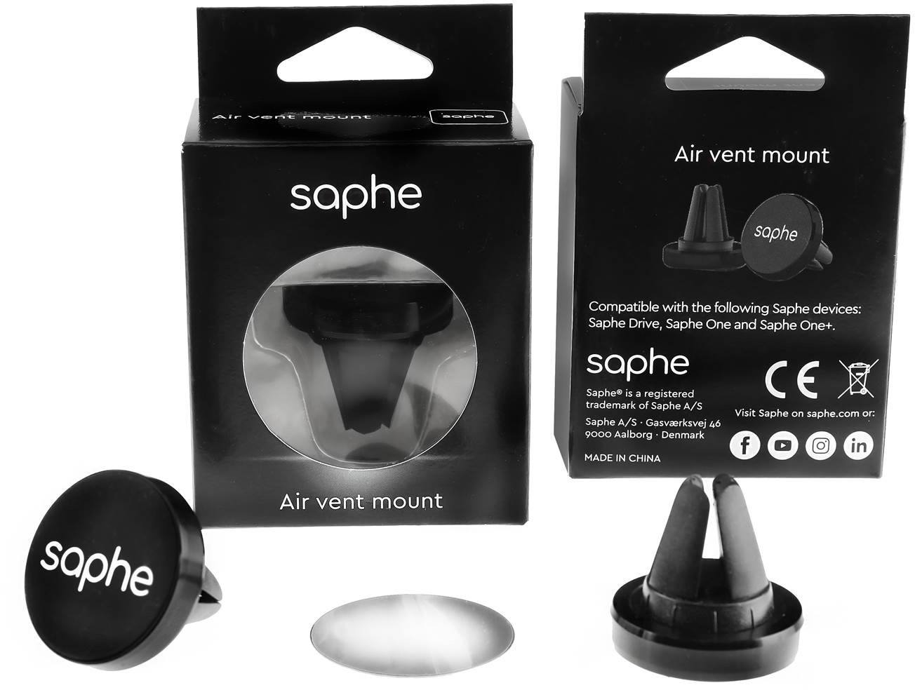 5714901010215 Saphe Air Vent Magnet - Magnet til ventilation Telefon & GPS,Navigation,Tilbehør navigation 38200000140 1021