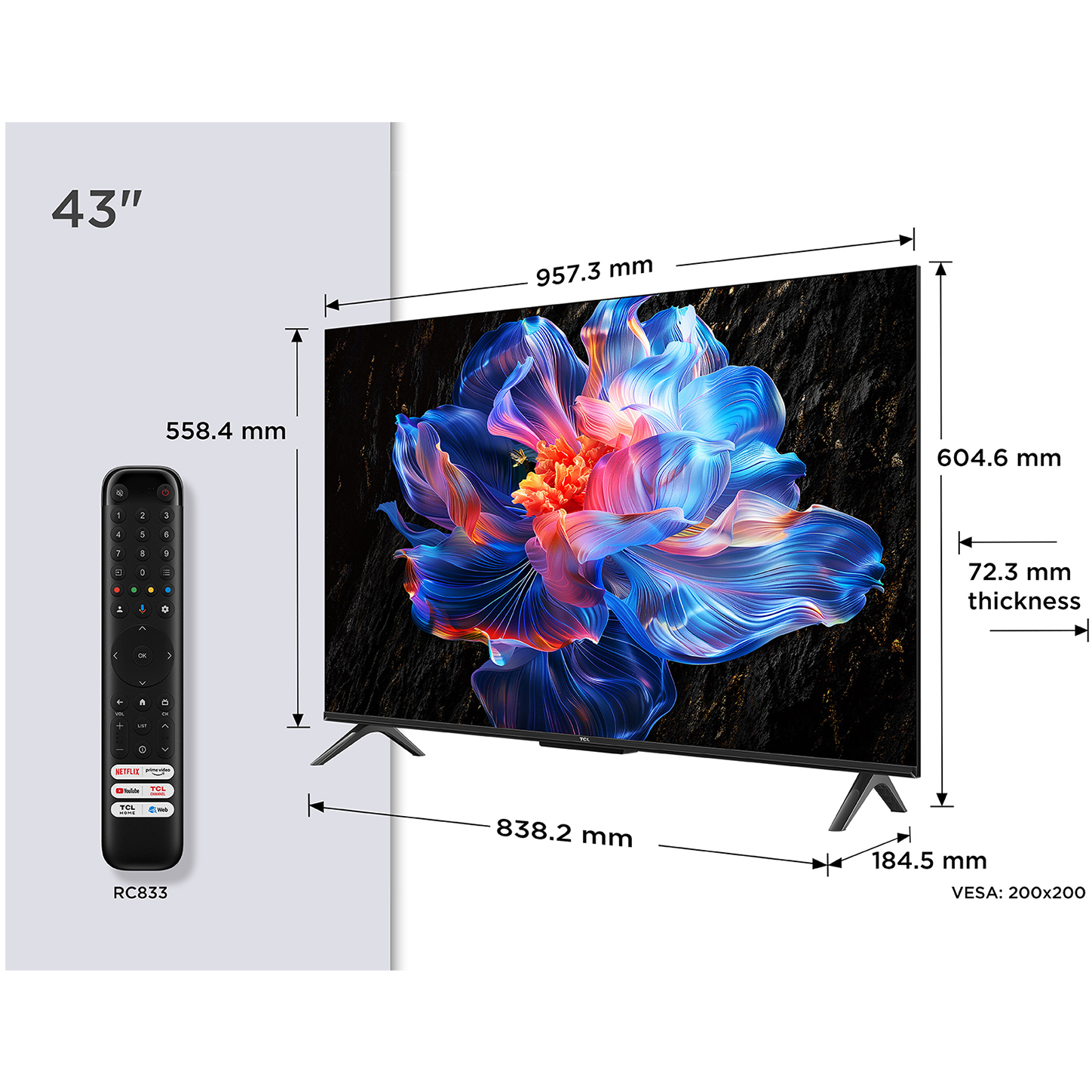 5901292528928 TCL 43P6K - UHD 4K Google TV TV & HIFI,TV,TV 2190012458 43P6K