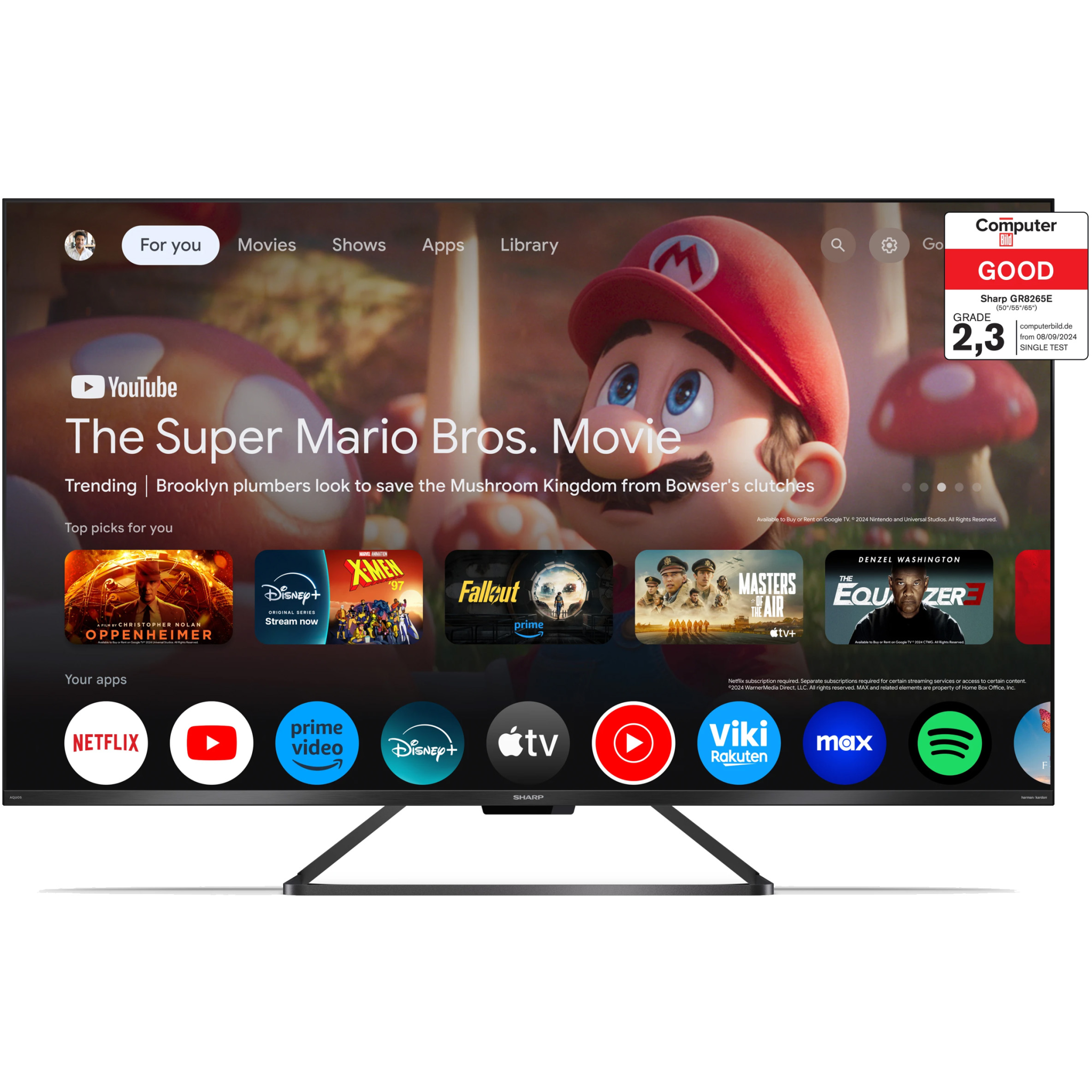 5905683270908 Sharp 50GR8265E - QLED 4K Google TV TV & HIFI,TV,TV 2190011967 50GR8265E