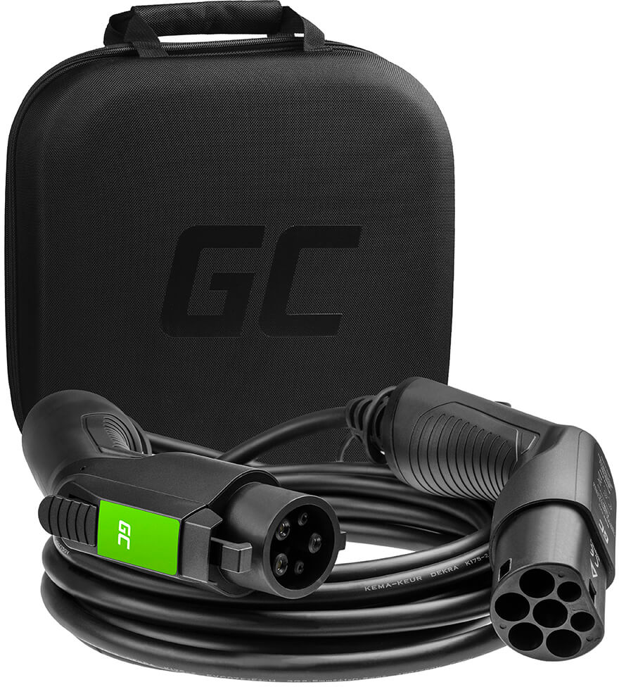 5907813966712 GREENCELL Ladekabel Elbil EV19 Typ1 7m - Ladekabel Hus & Have,Elektriske køretøjer,Tilbehør til ladestander 15000001530 EV19