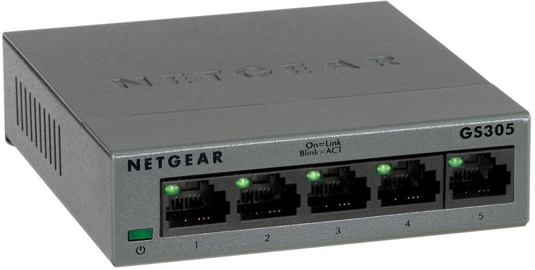 606449140095 Netgear 5PT GIGE UNMANAGED SW 300-SERIES Computer & IT,Netværk,Diverse netværk 20500240506 GS305-300PES