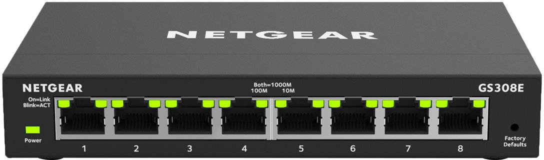 606449140149 Netgear 8PT GIGE UNMANAGED SW 300-SERIES Computer & IT,Netværk,Diverse netværk 20500240534 GS308-300PES